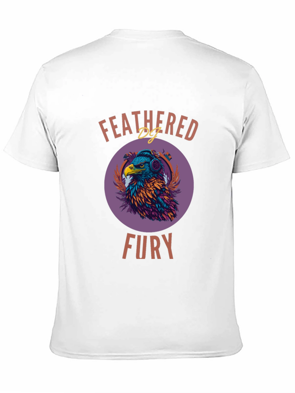 Feathered Fury T-Shirt - Eagle DJ Design