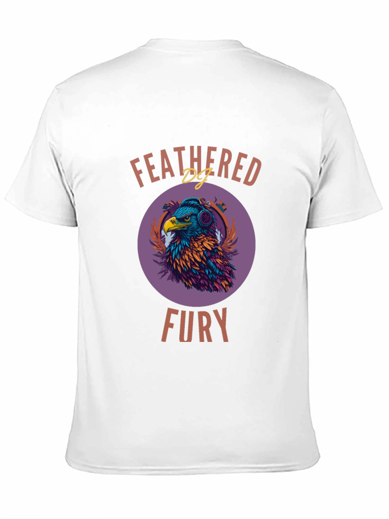 Feathered Fury T-Shirt - Eagle DJ Design