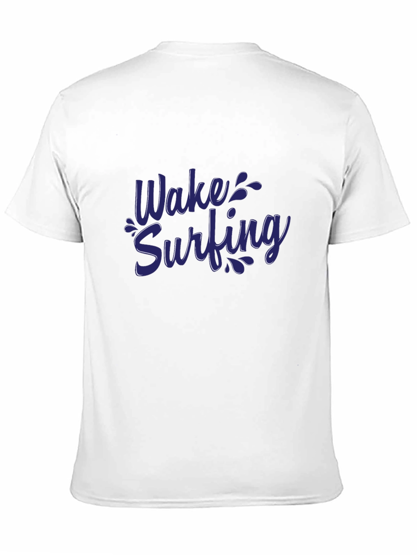 Wake Surfing Graphic Tee - Black Cotton Comfort