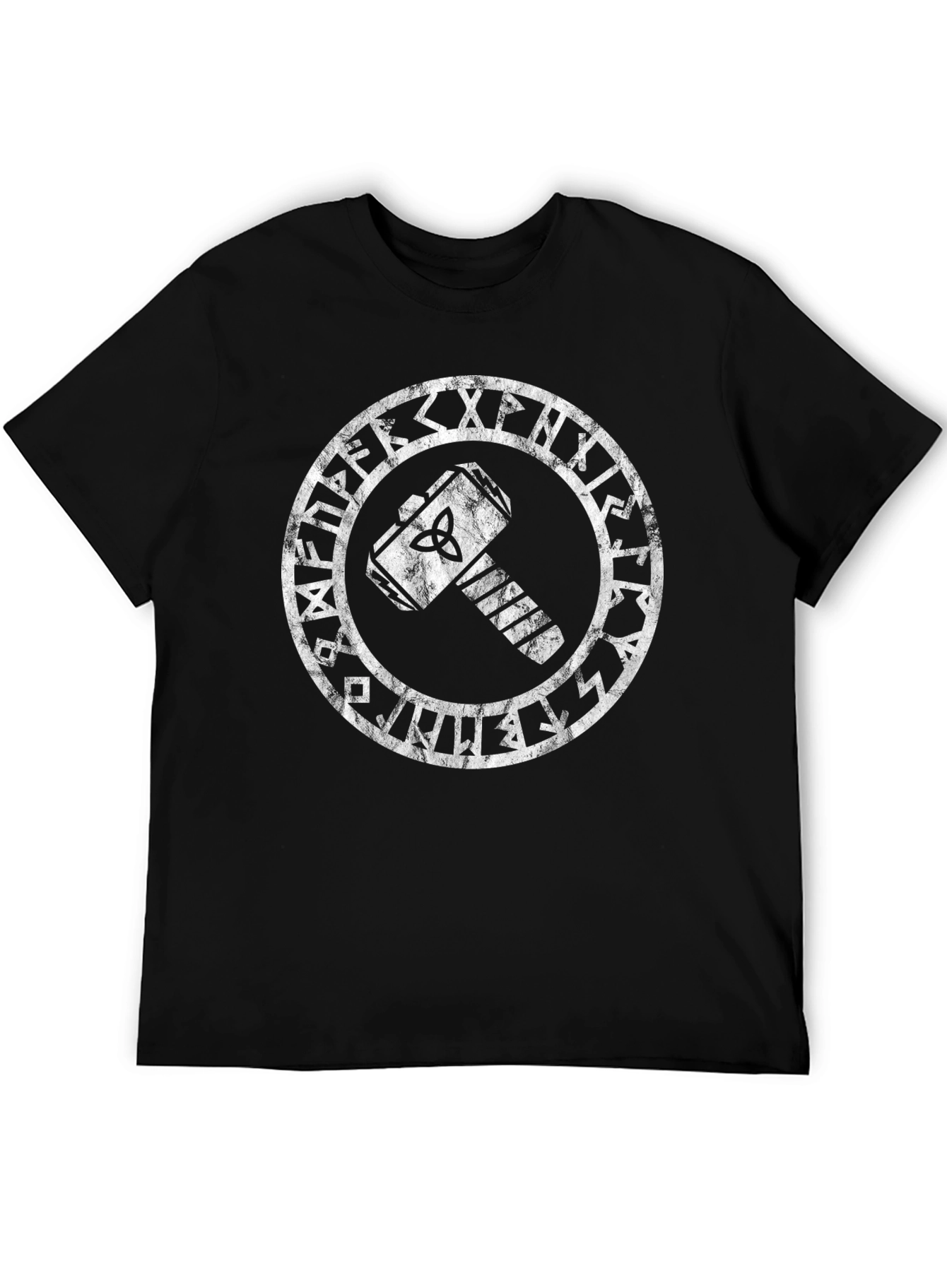 Norse Mythology Mjolnir Hammer Graphic Tee
