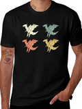 Geometric Origami Dragon T-Shirt