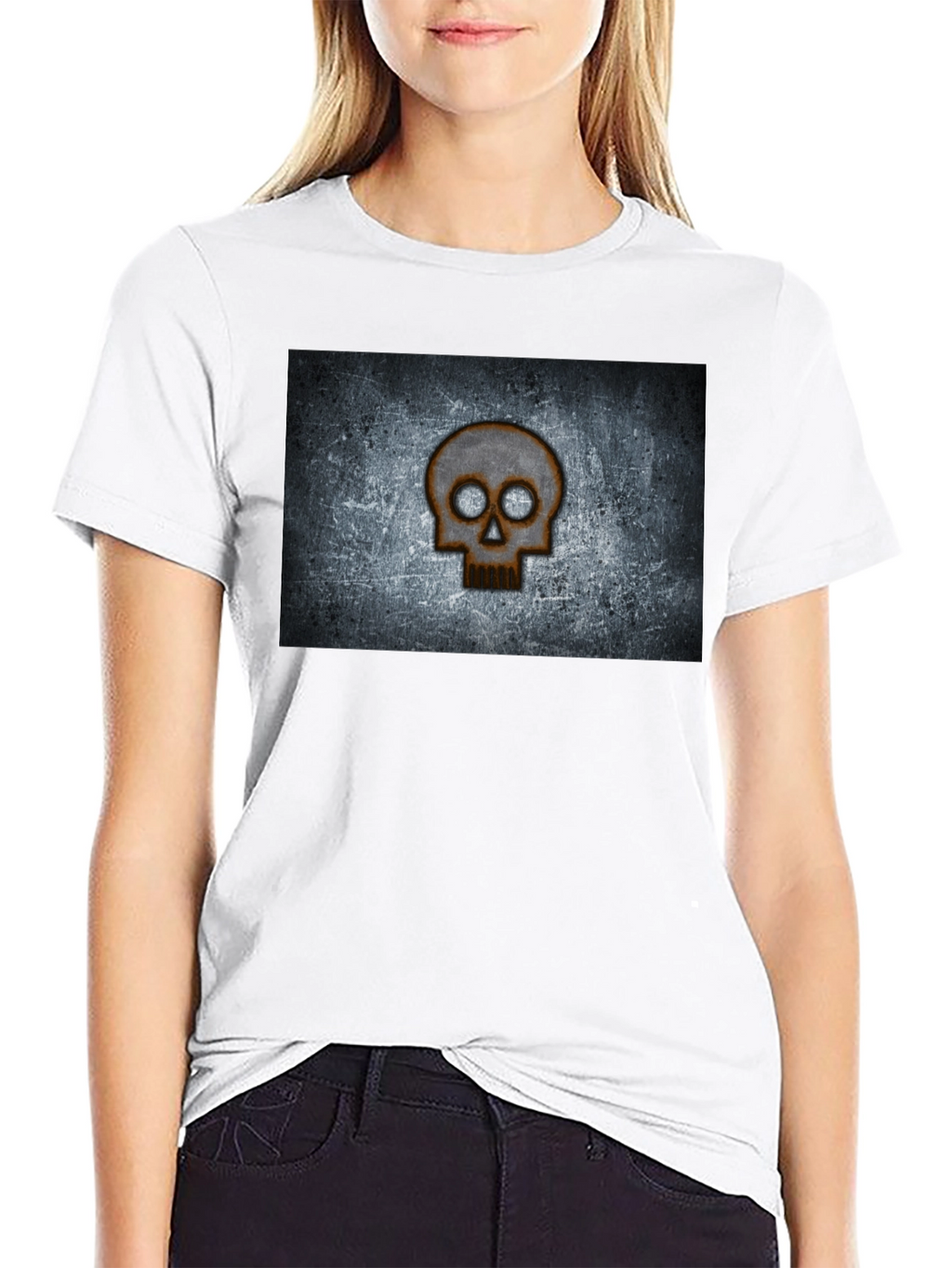 Skull Graphic Black T-Shirt - Grunge Style
