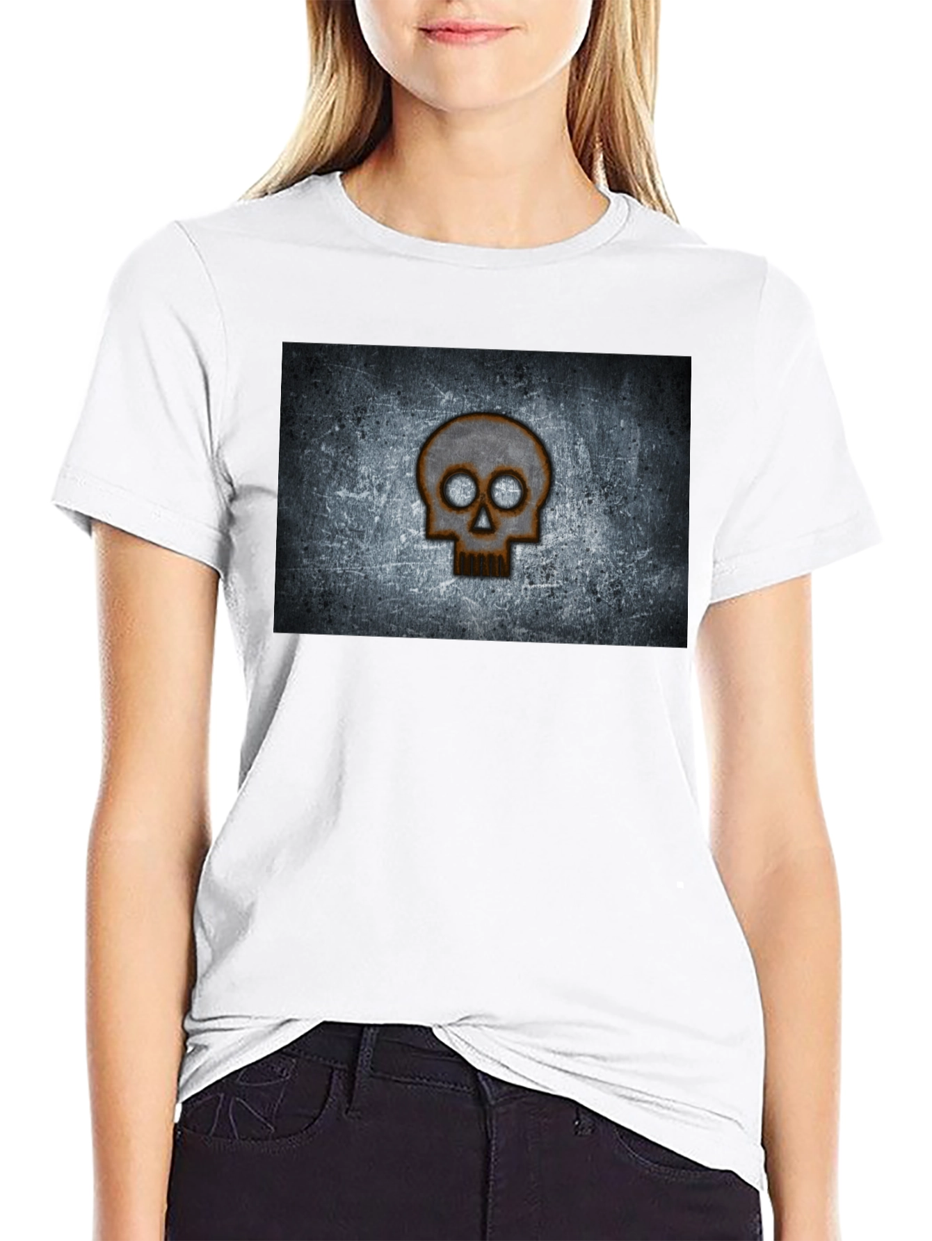 Skull Graphic Black T-Shirt - Grunge Style