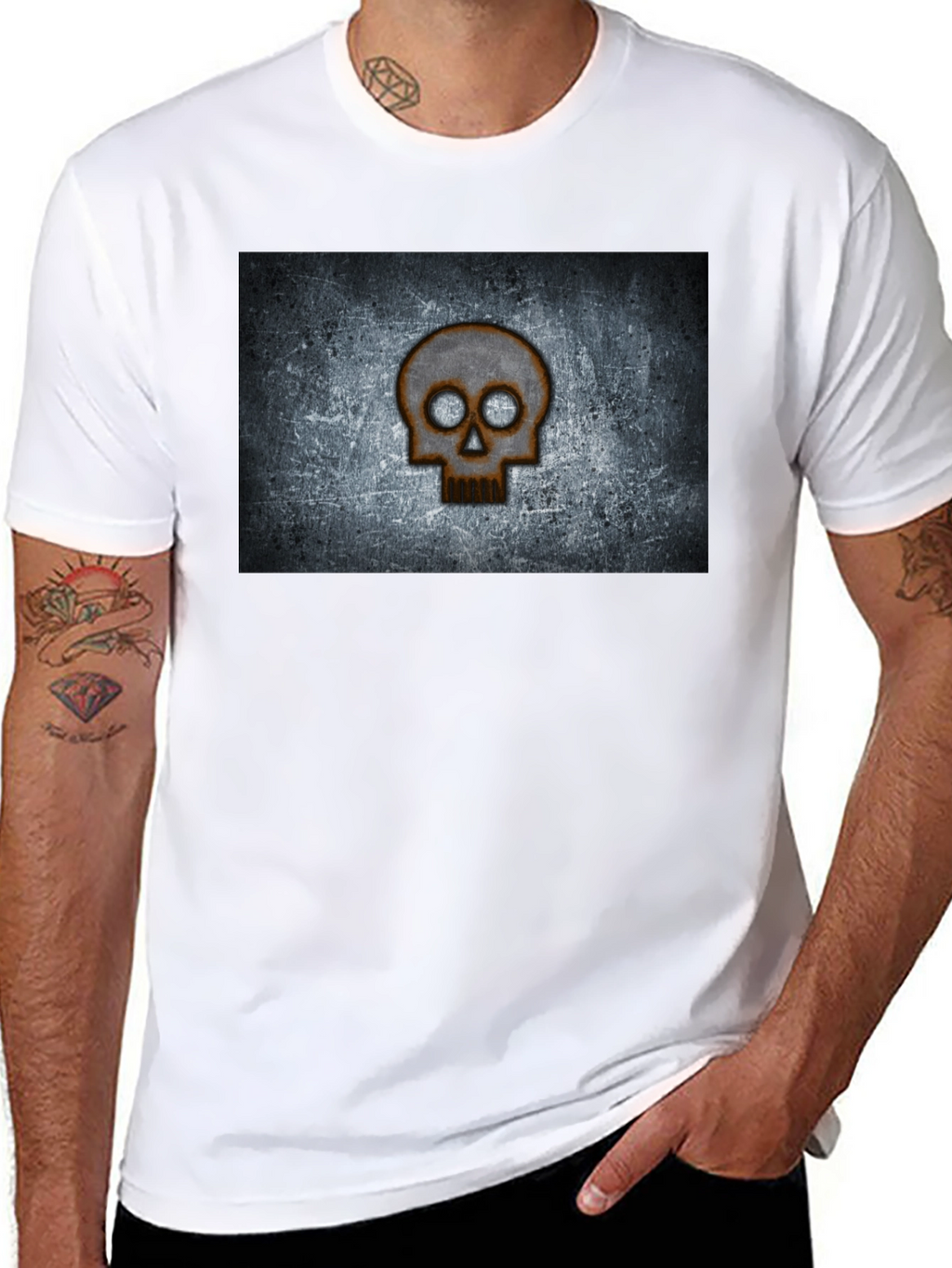 Skull Graphic Black T-Shirt - Grunge Style