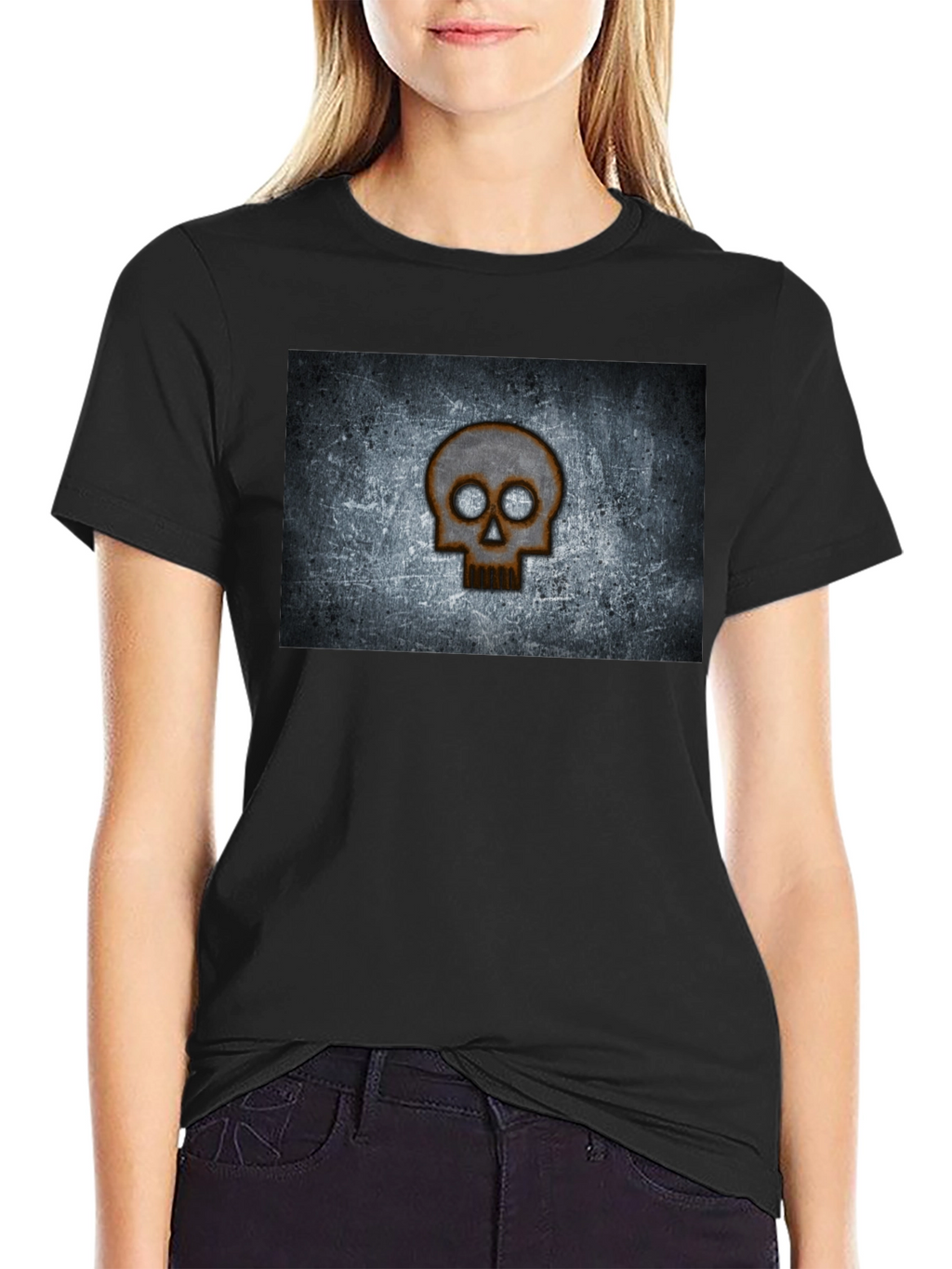 Skull Graphic Black T-Shirt - Grunge Style