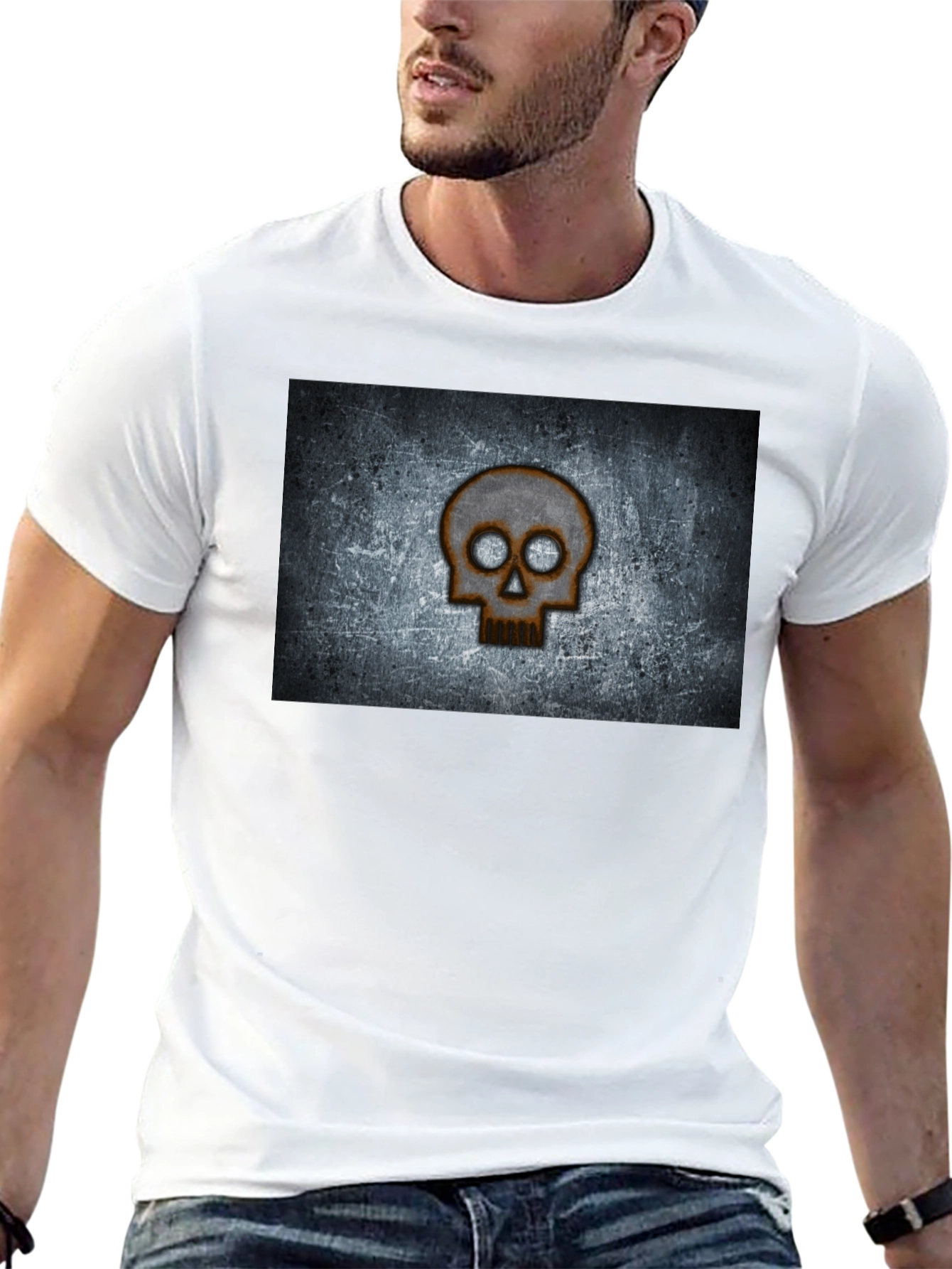 Skull Graphic Black T-Shirt - Grunge Style