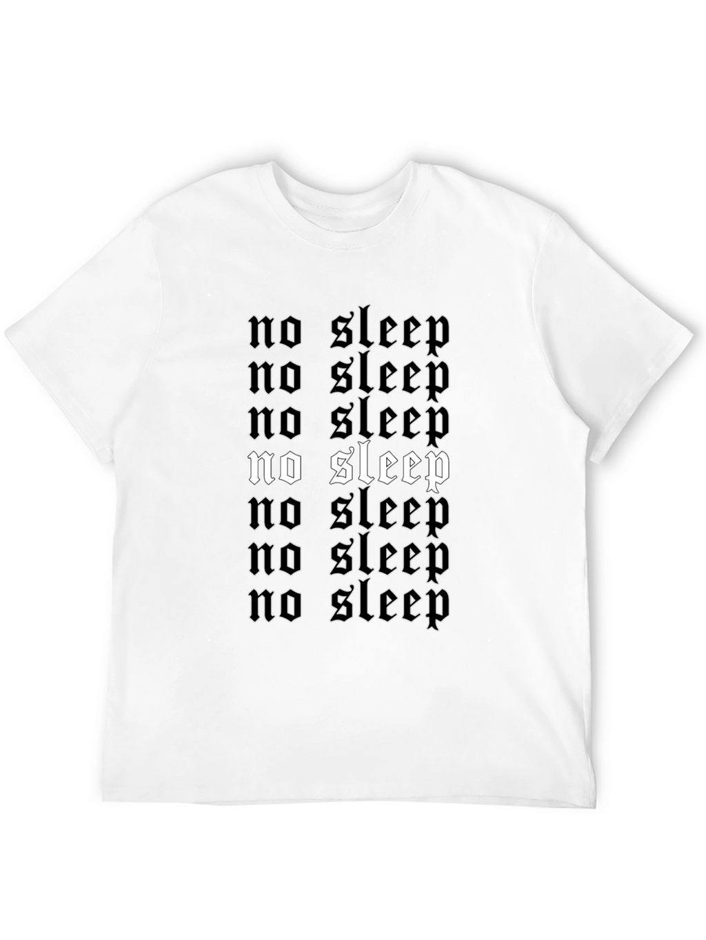 No Sleep Graphic T-Shirt - Black