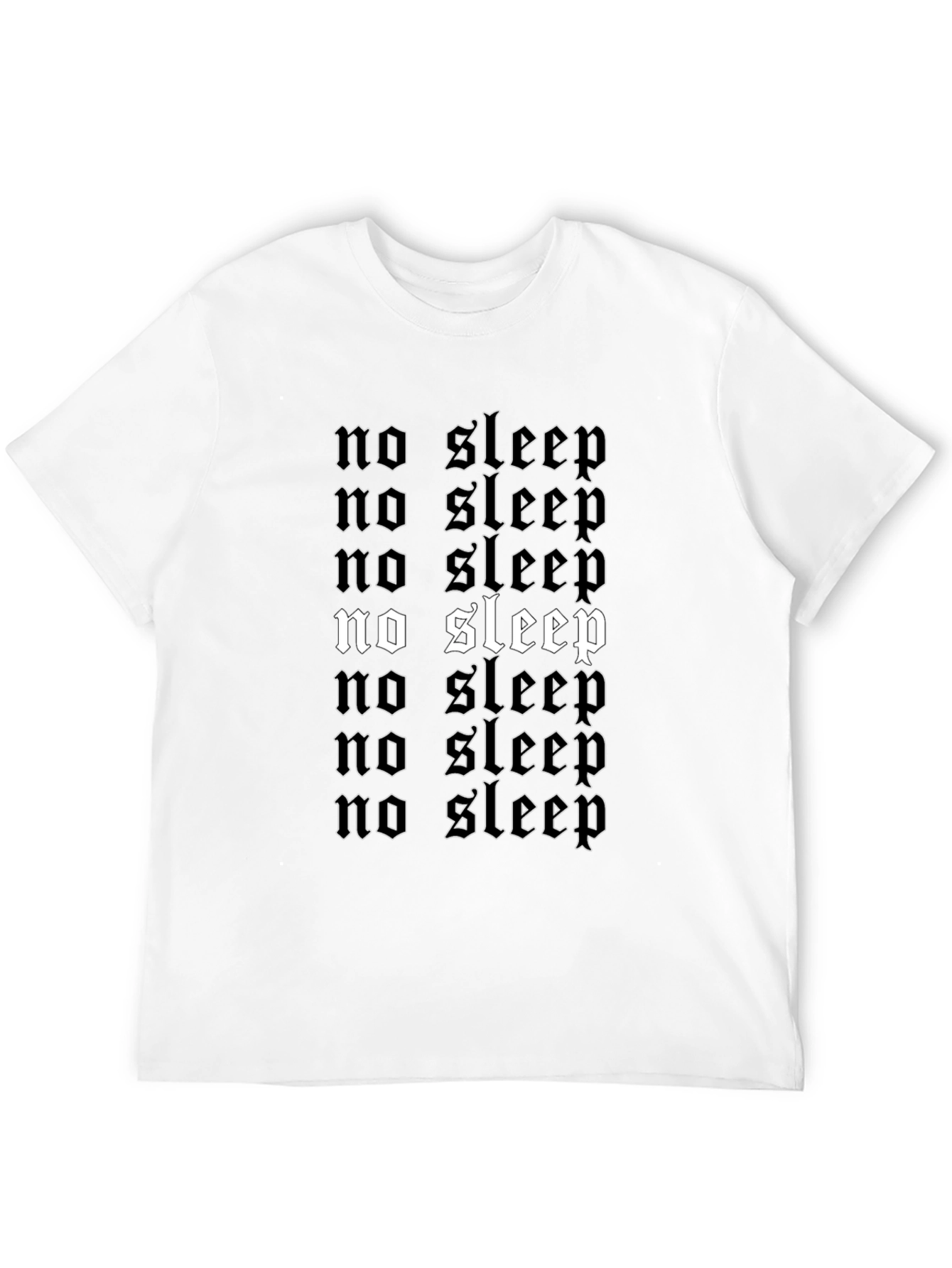 No Sleep Graphic T-Shirt - Black