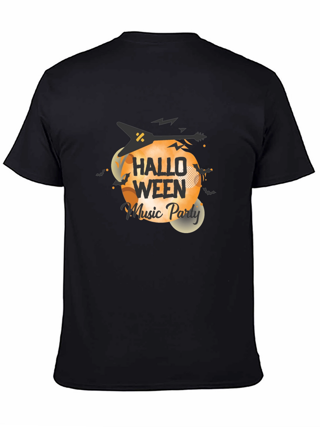 Halloween Music Party Black T-Shirt