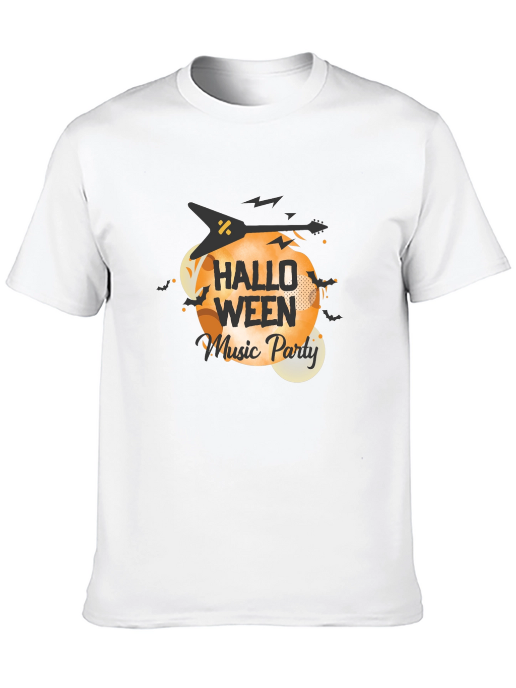 Halloween Music Party Black T-Shirt