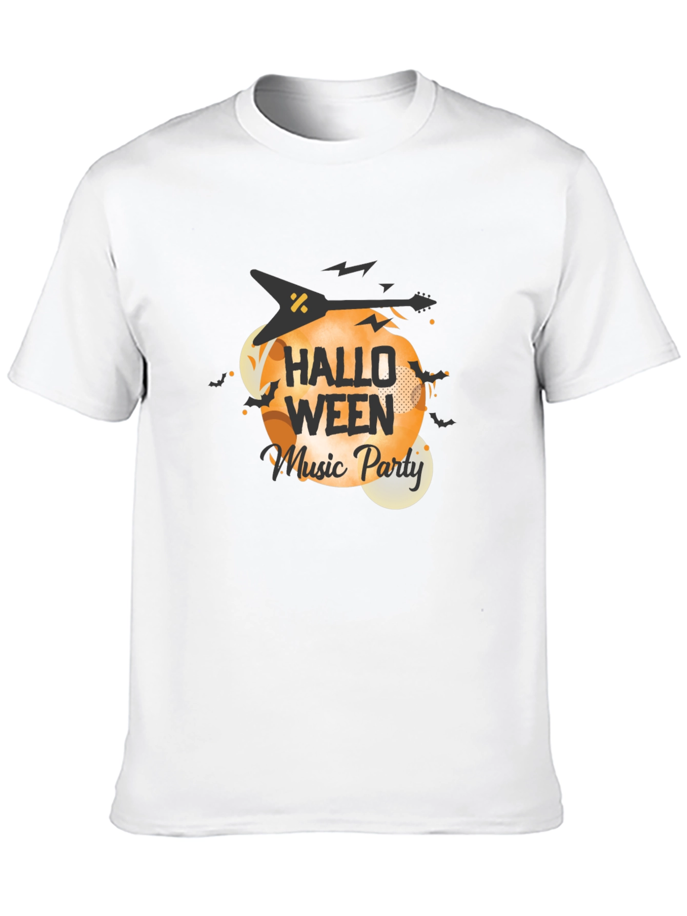 Halloween Music Party Black T-Shirt