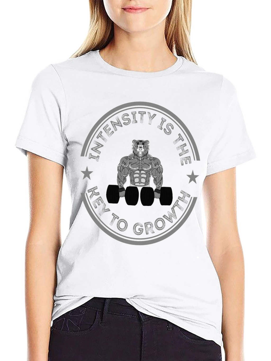 Intensity Growth T-Shirt - Bear Gym Motivation Tee