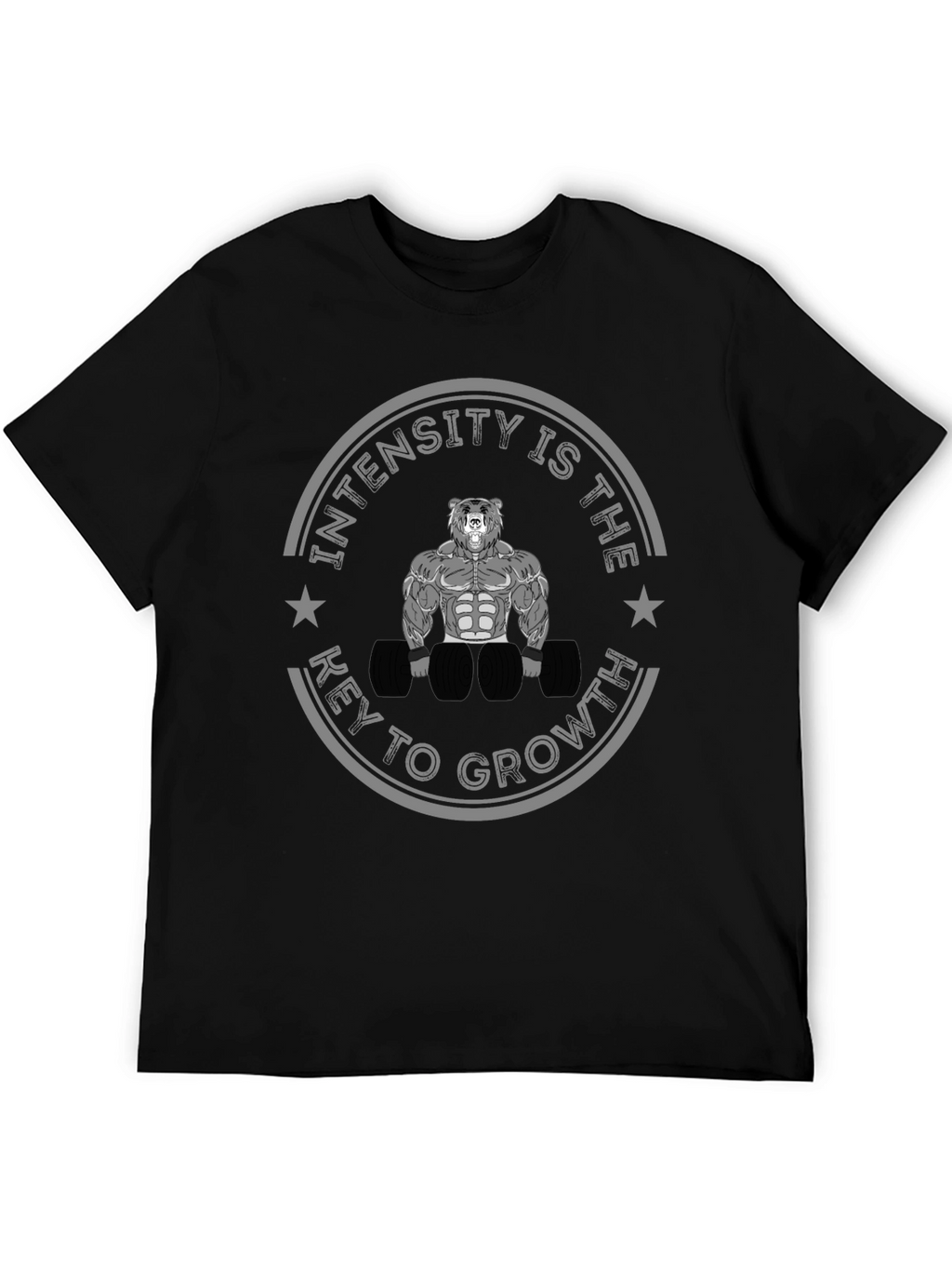 Intensity Growth T-Shirt - Bear Gym Motivation Tee