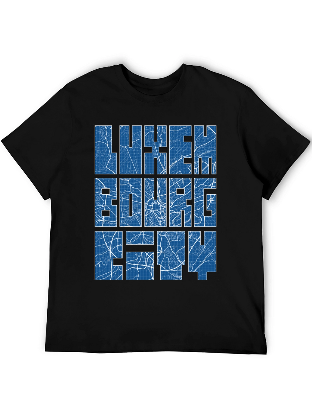 Luxembourg City Map T-Shirt - Unique Souvenir