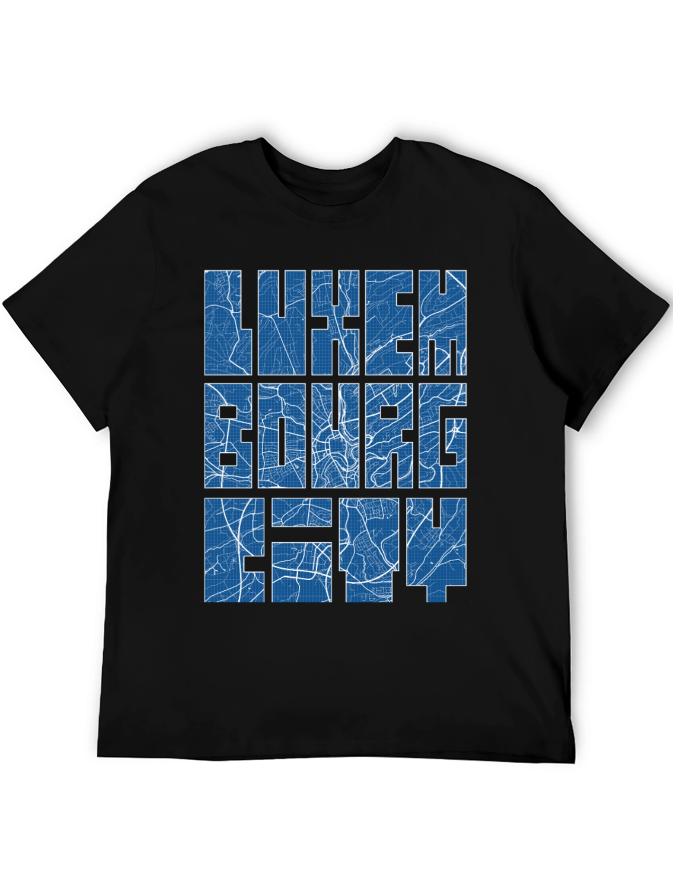 Luxembourg City Map T-Shirt - Unique Souvenir