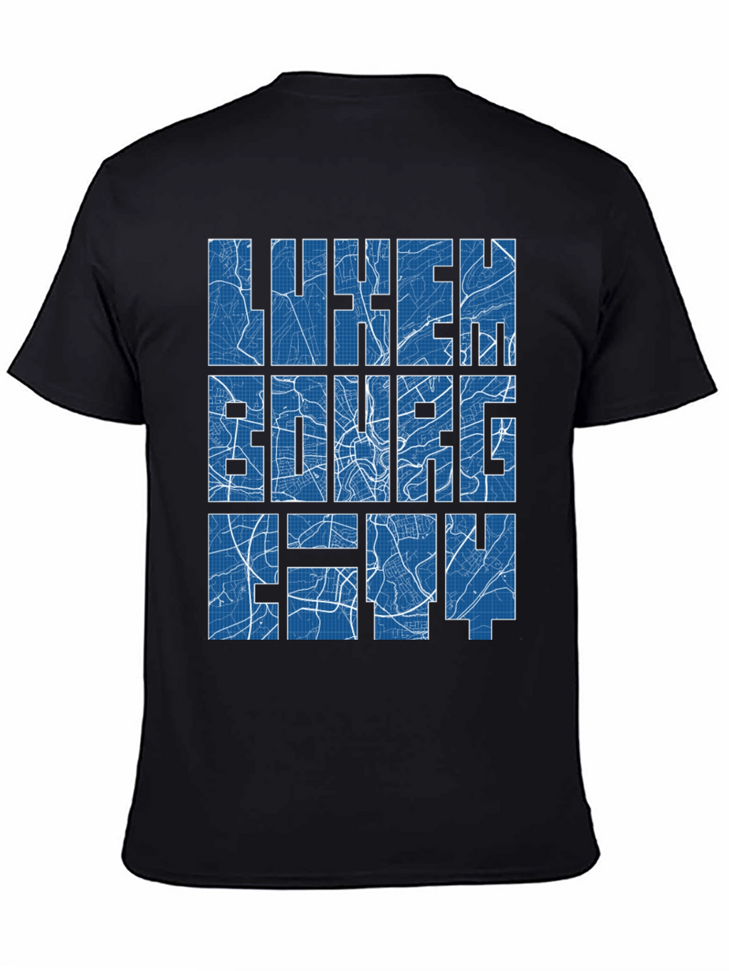Luxembourg City Map T-Shirt - Unique Souvenir