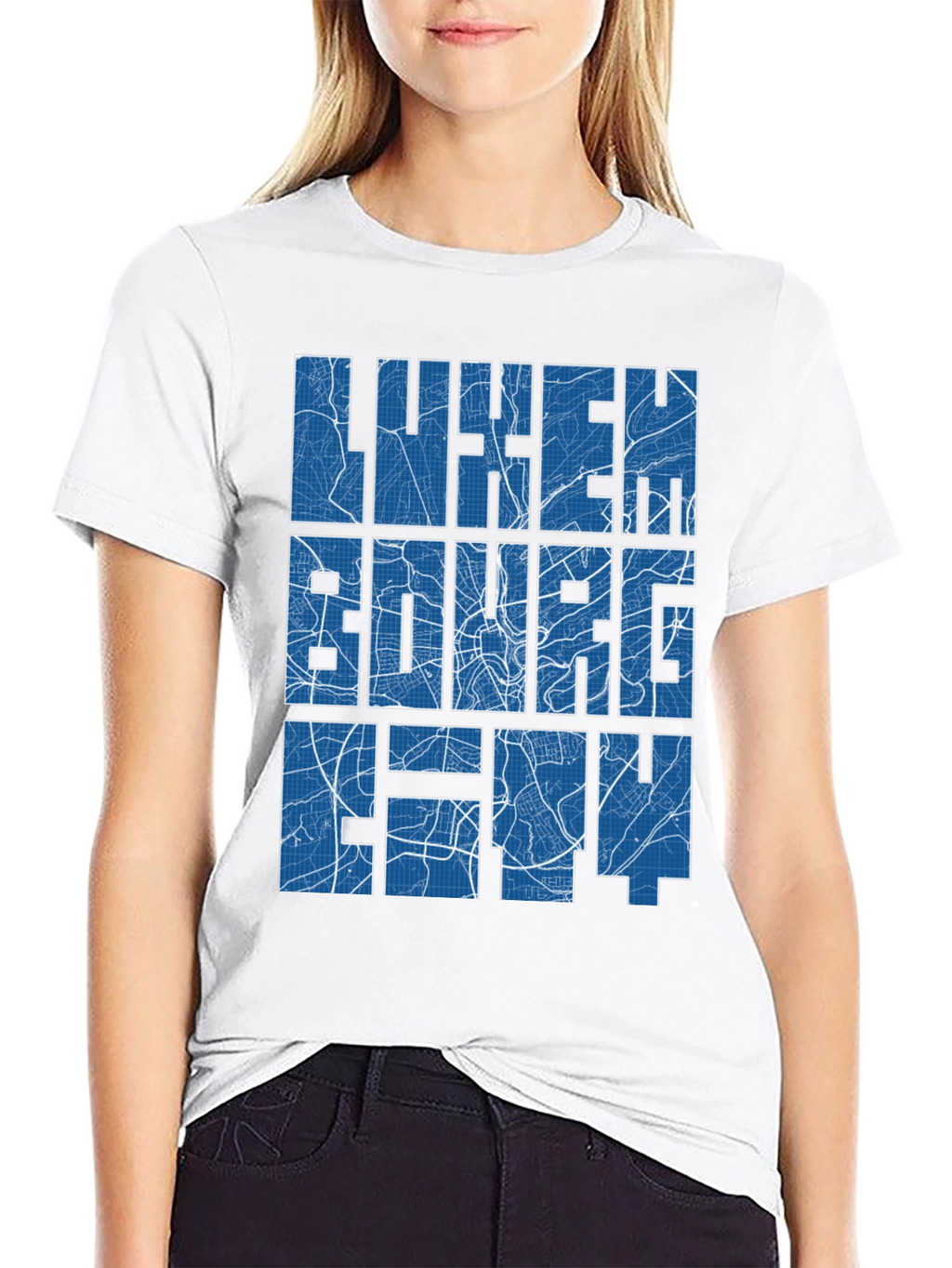 Luxembourg City Map T-Shirt - Unique Souvenir