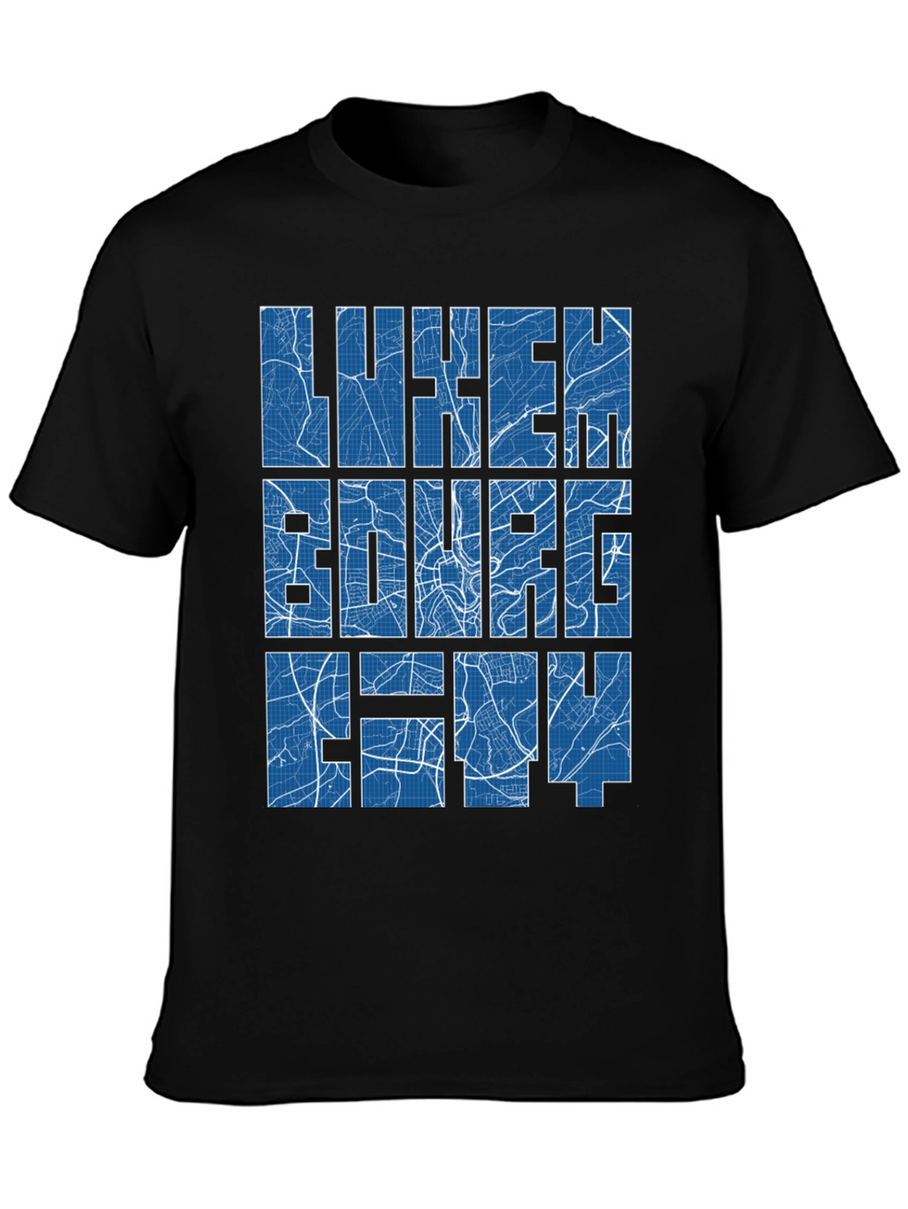 Luxembourg City Map T-Shirt - Unique Souvenir