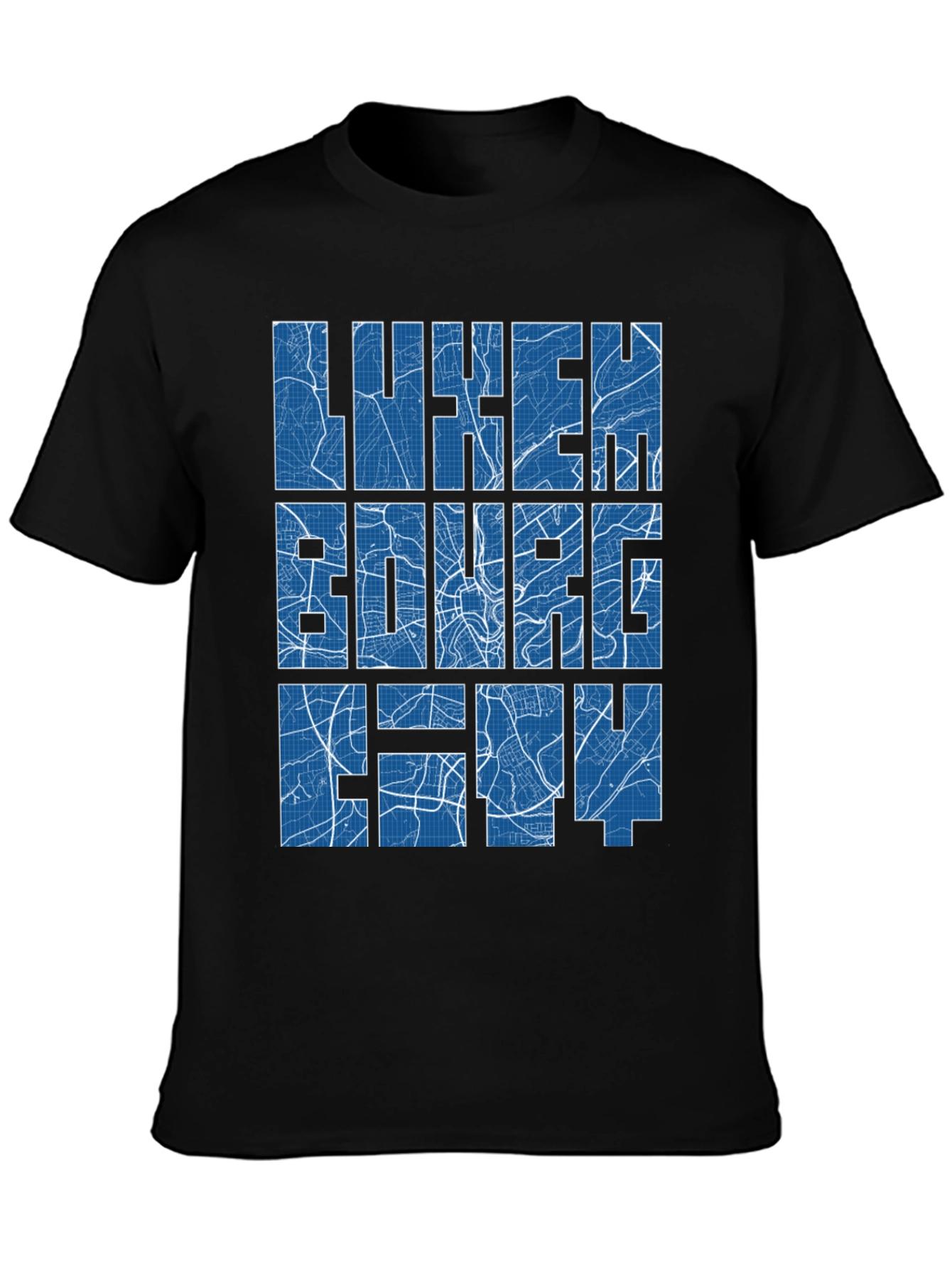 Luxembourg City Map T-Shirt - Unique Souvenir