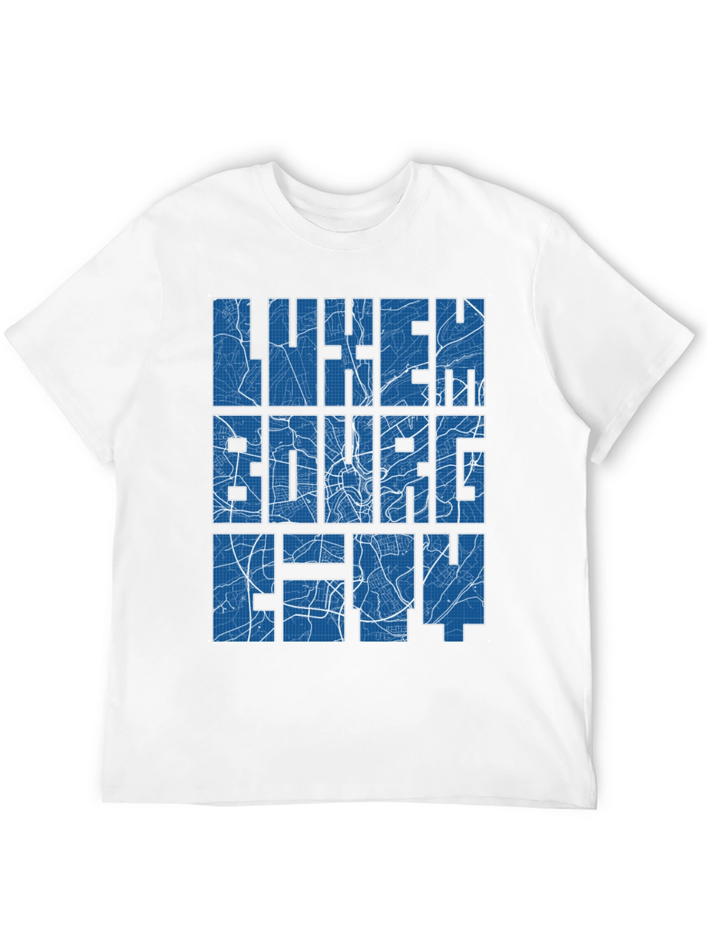 Luxembourg City Map T-Shirt - Unique Souvenir