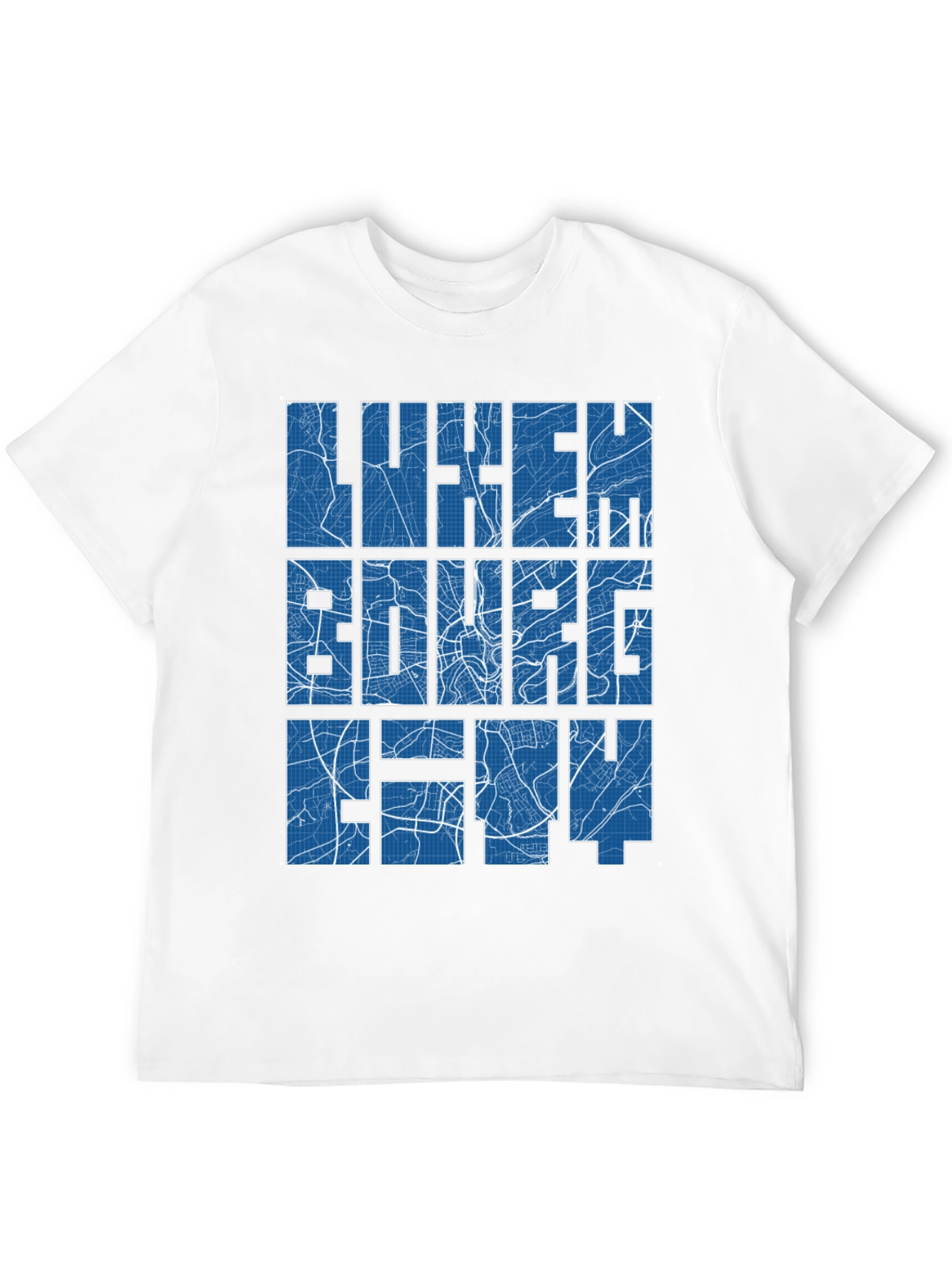 Luxembourg City Map T-Shirt - Unique Souvenir
