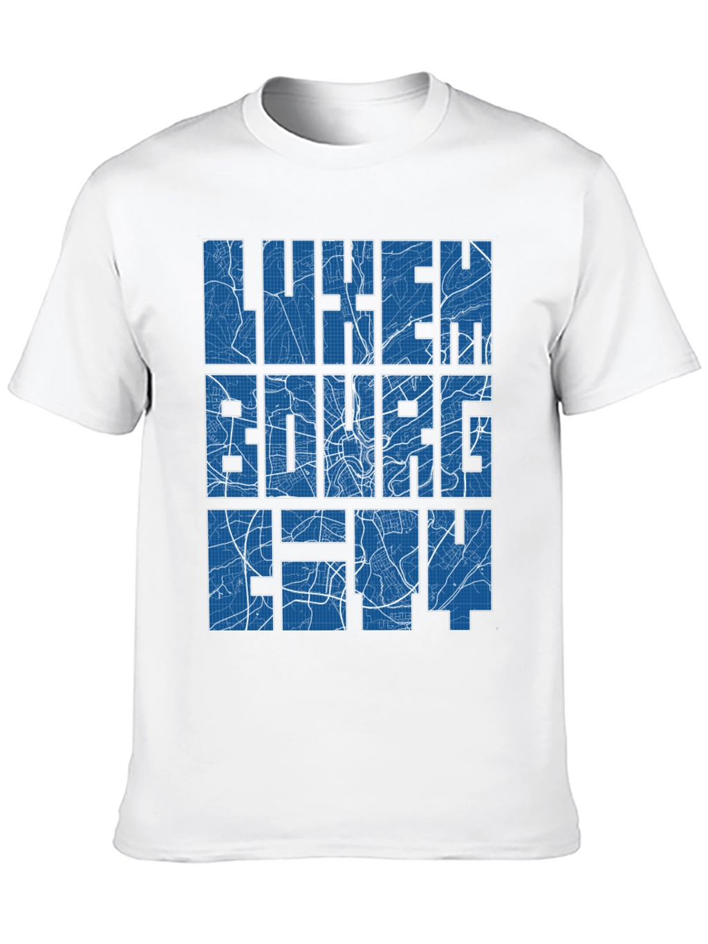 Luxembourg City Map T-Shirt - Unique Souvenir