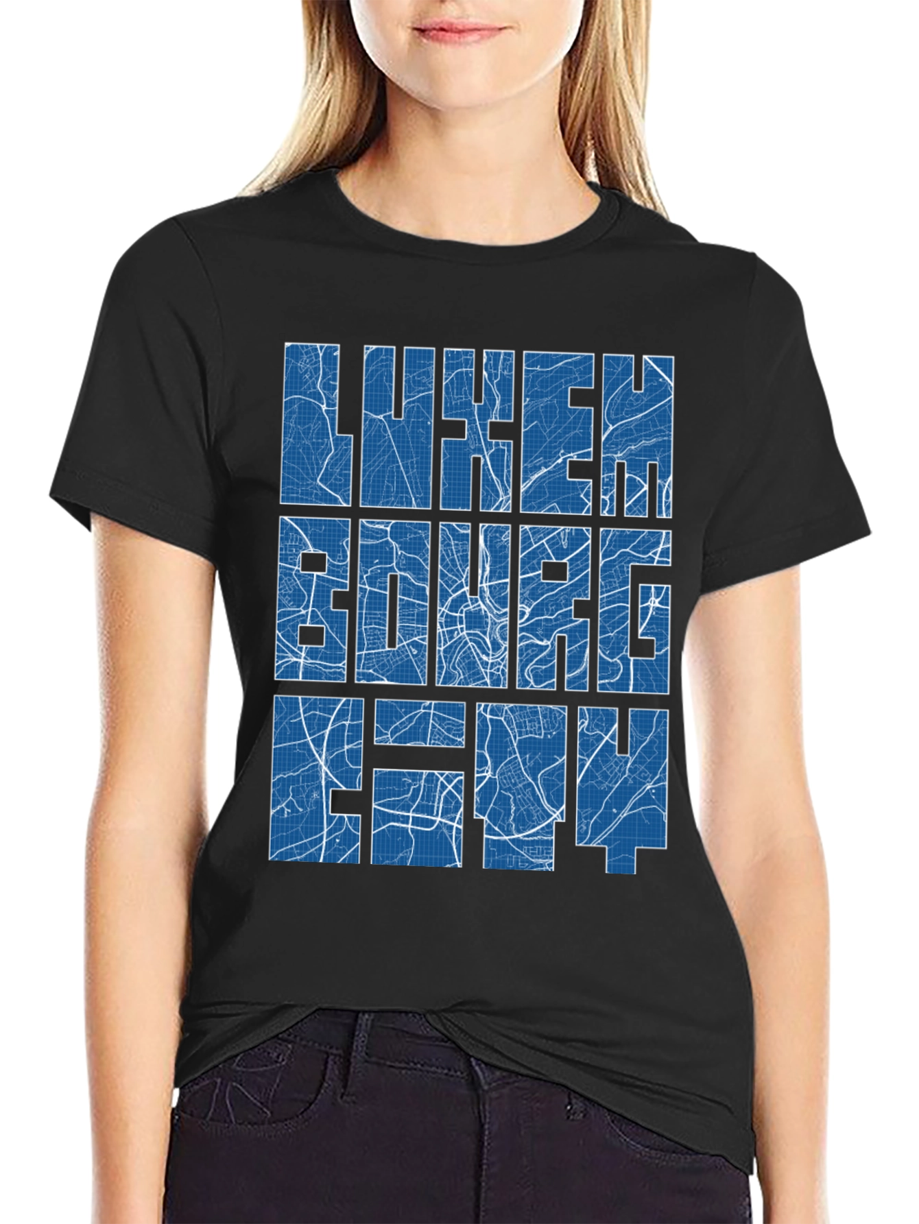 Luxembourg City Map T-Shirt - Unique Souvenir