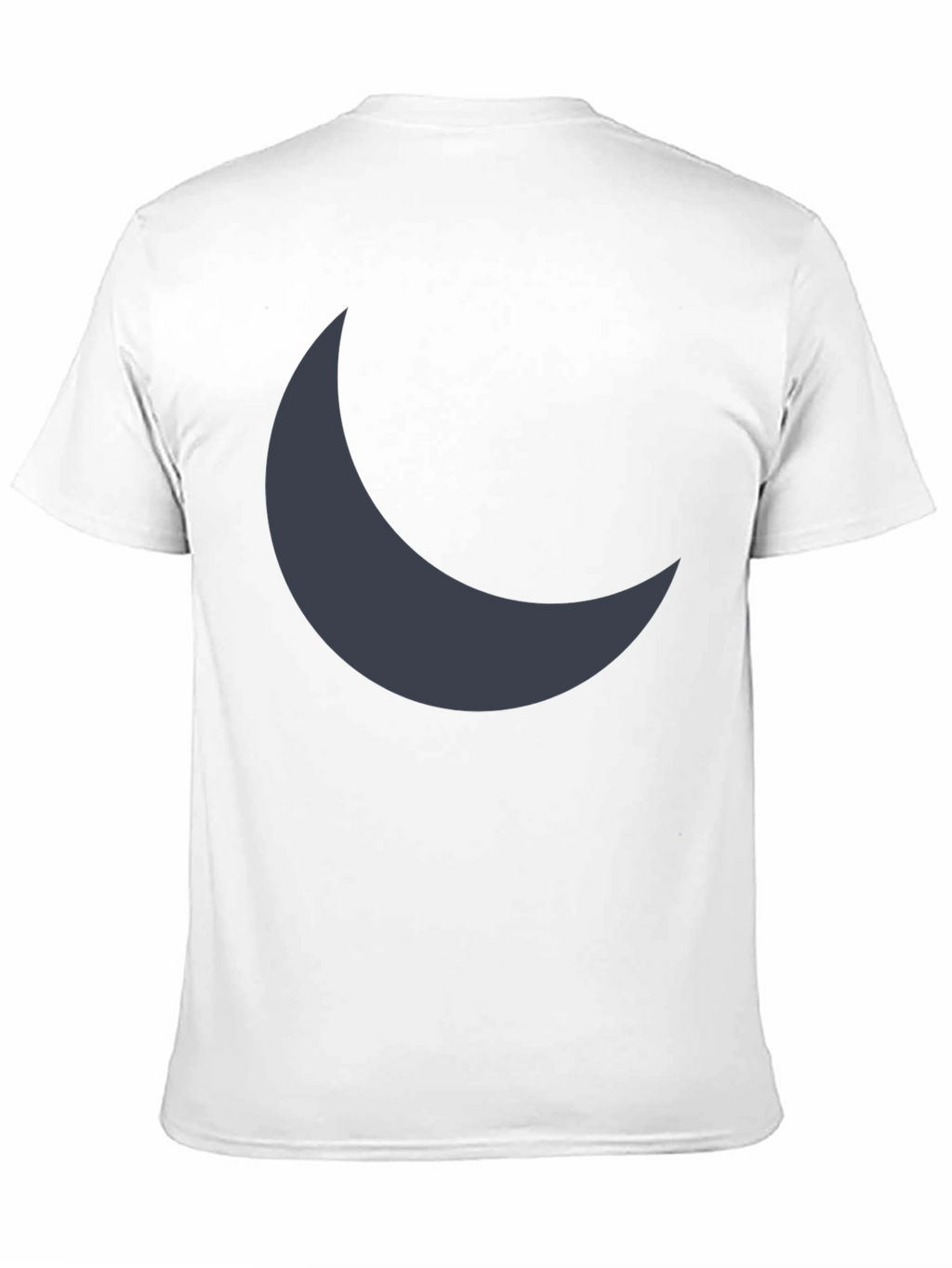 Crescent Moon Graphic Tee - Soft Black Cotton Blend