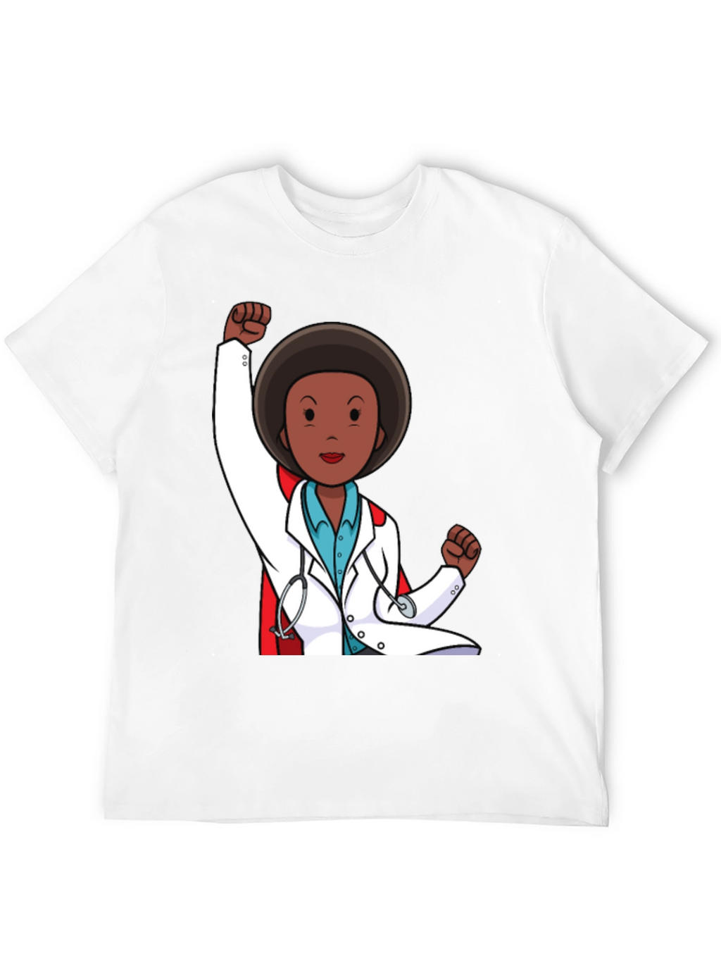 Empowered Doctor Graphic Tee - Black Cotton