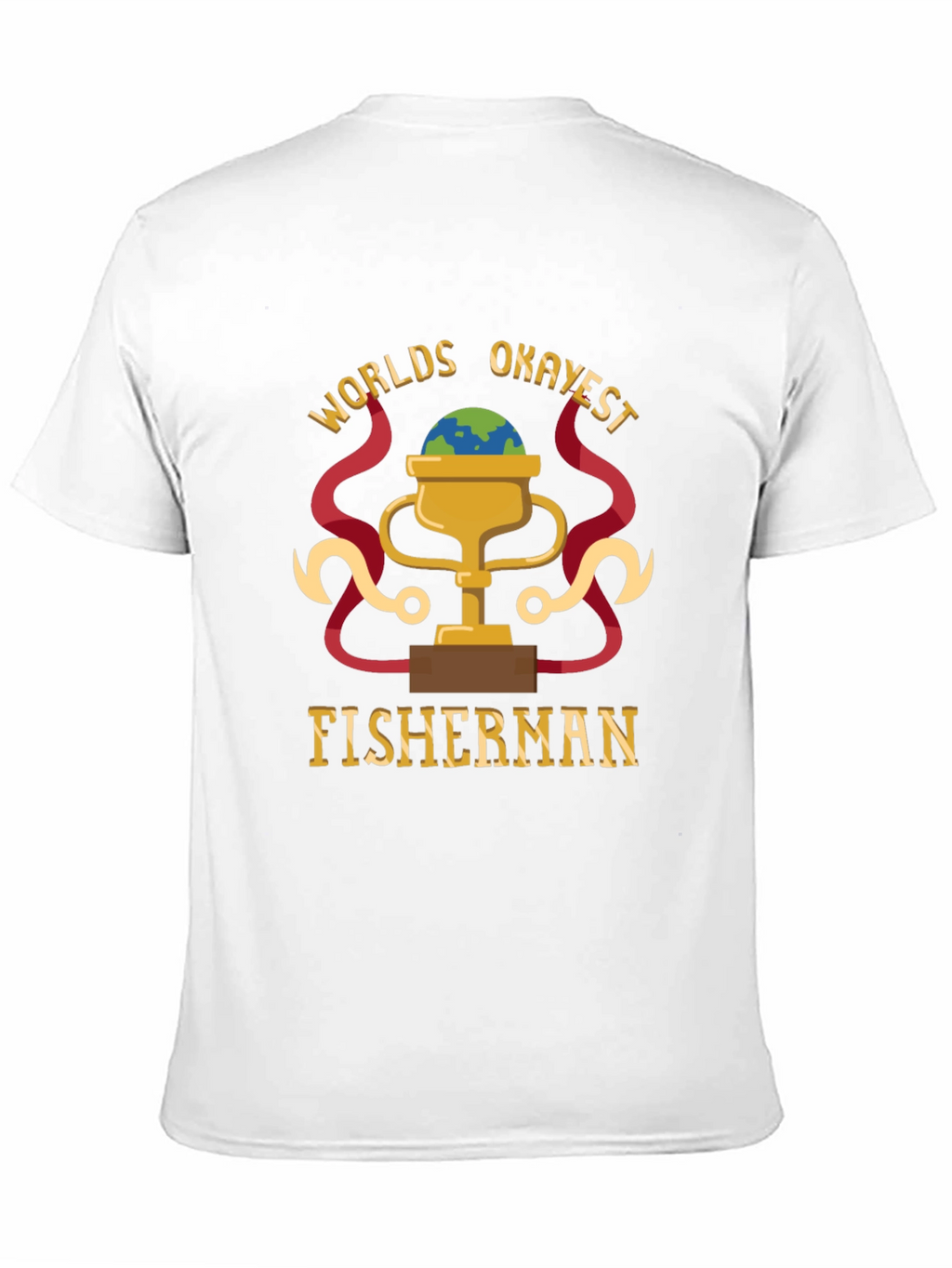 Worlds Okayest Fisherman Graphic T-Shirt