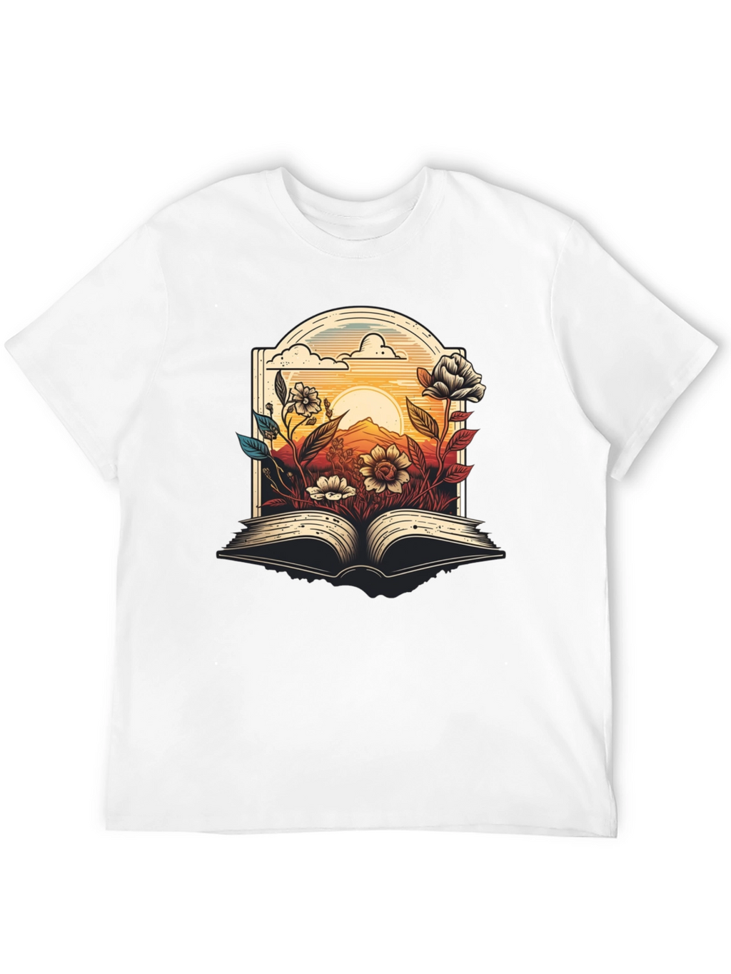 Floral Book T-Shirt - Read in Bloom