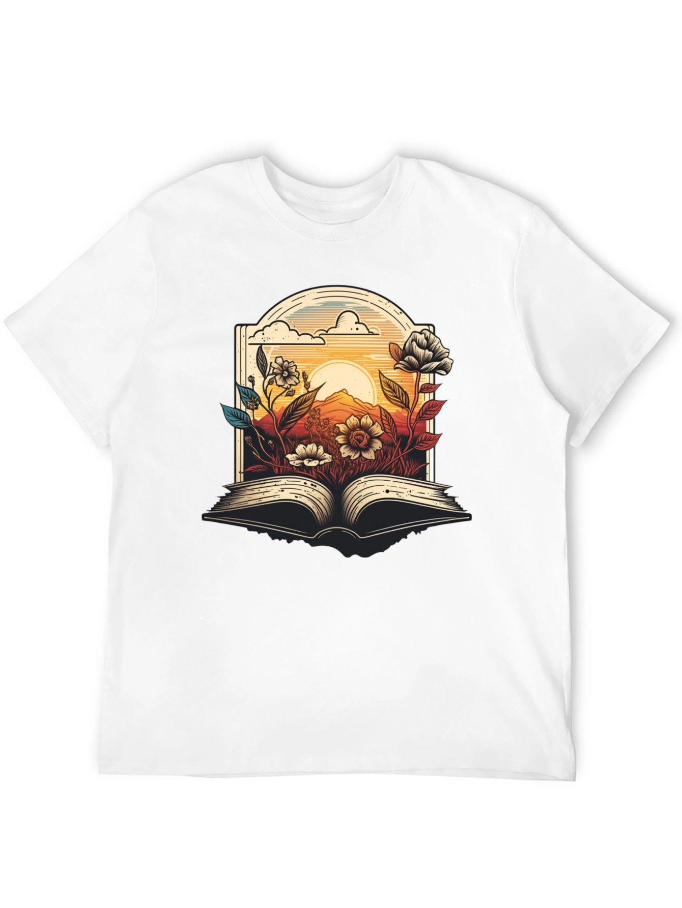 Floral Book T-Shirt - Read in Bloom