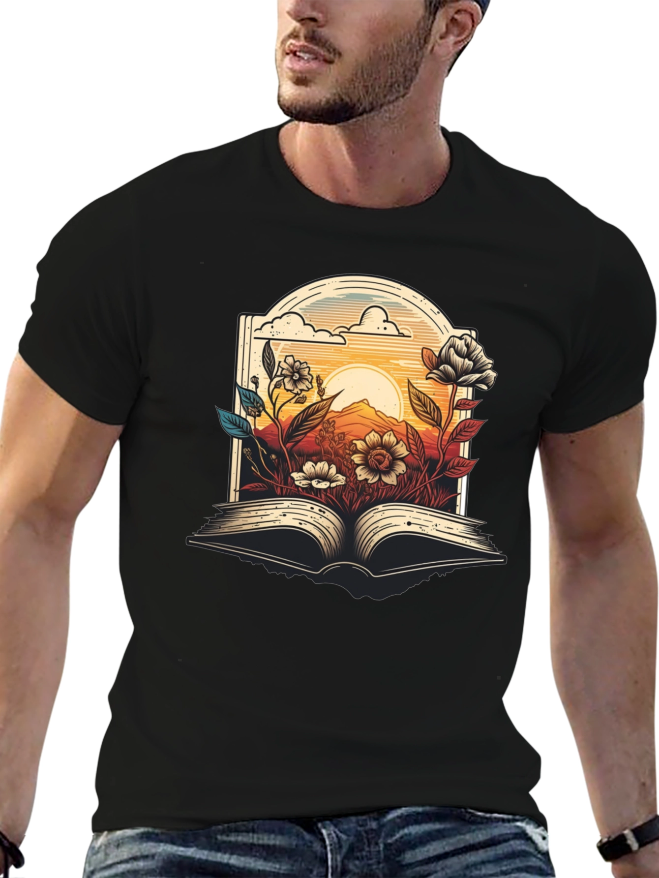 Floral Book T-Shirt - Read in Bloom