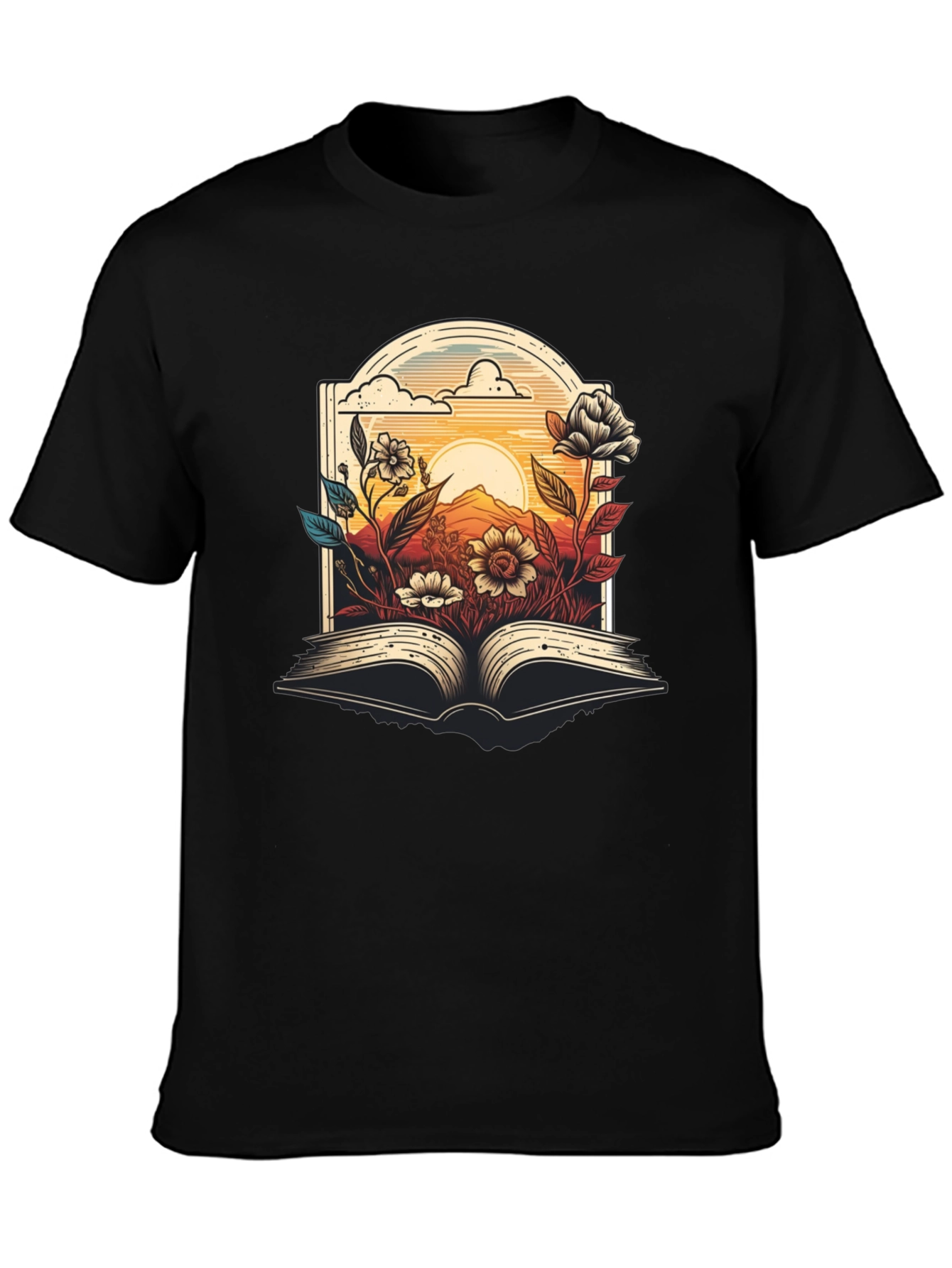 Floral Book T-Shirt - Read in Bloom