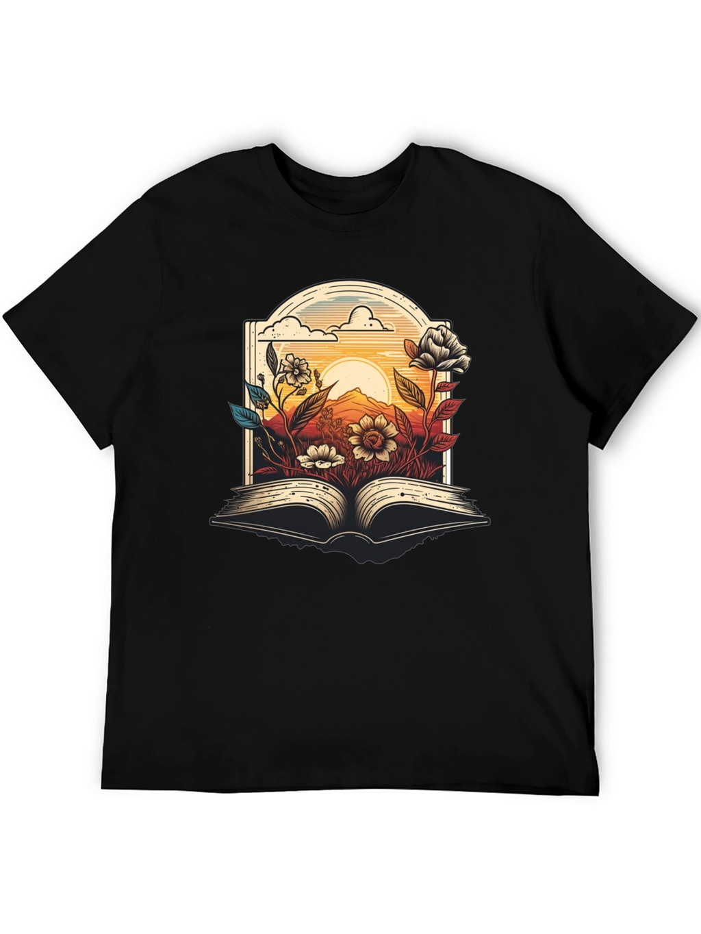 Floral Book T-Shirt - Read in Bloom
