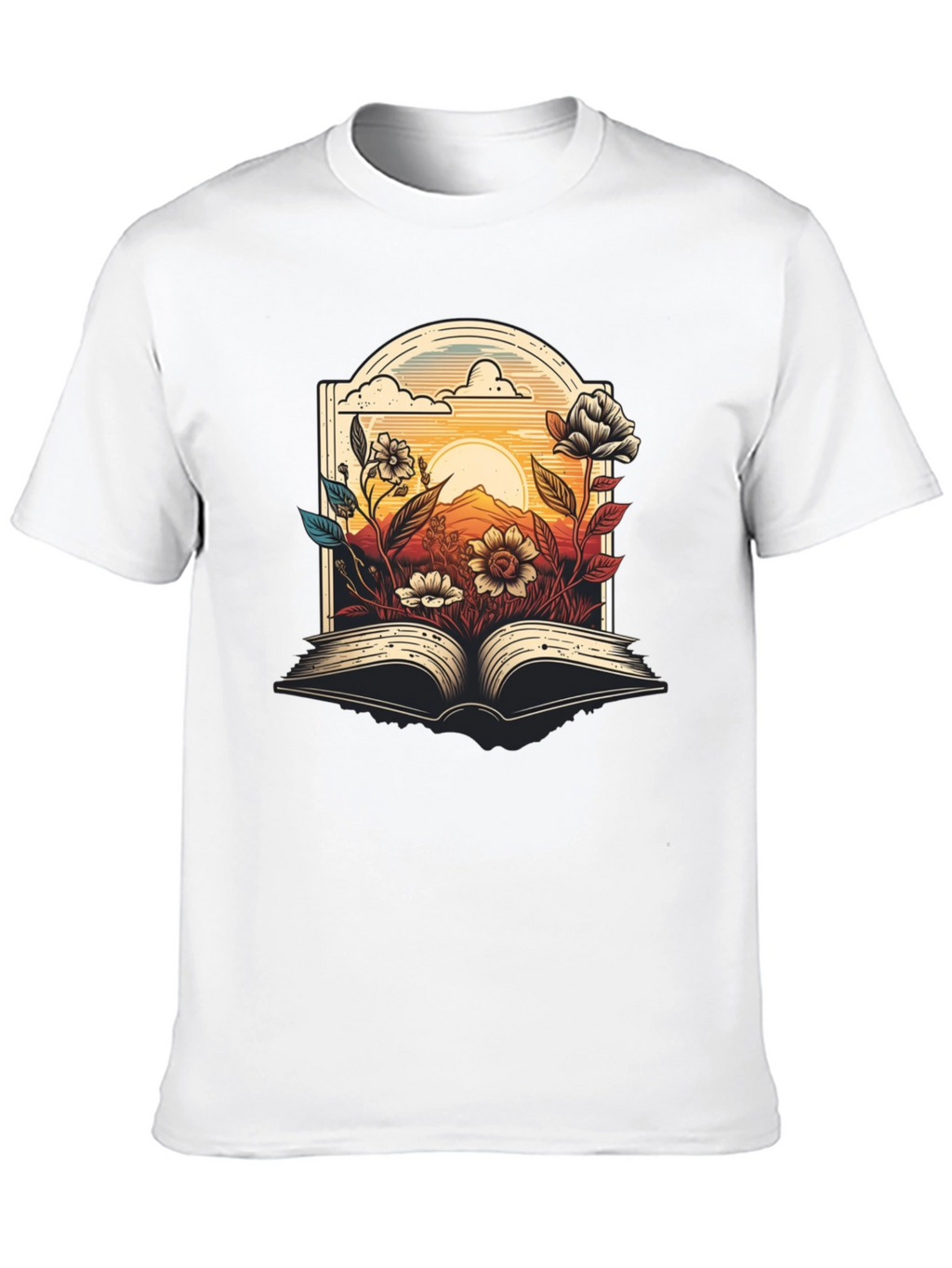 Floral Book T-Shirt - Read in Bloom