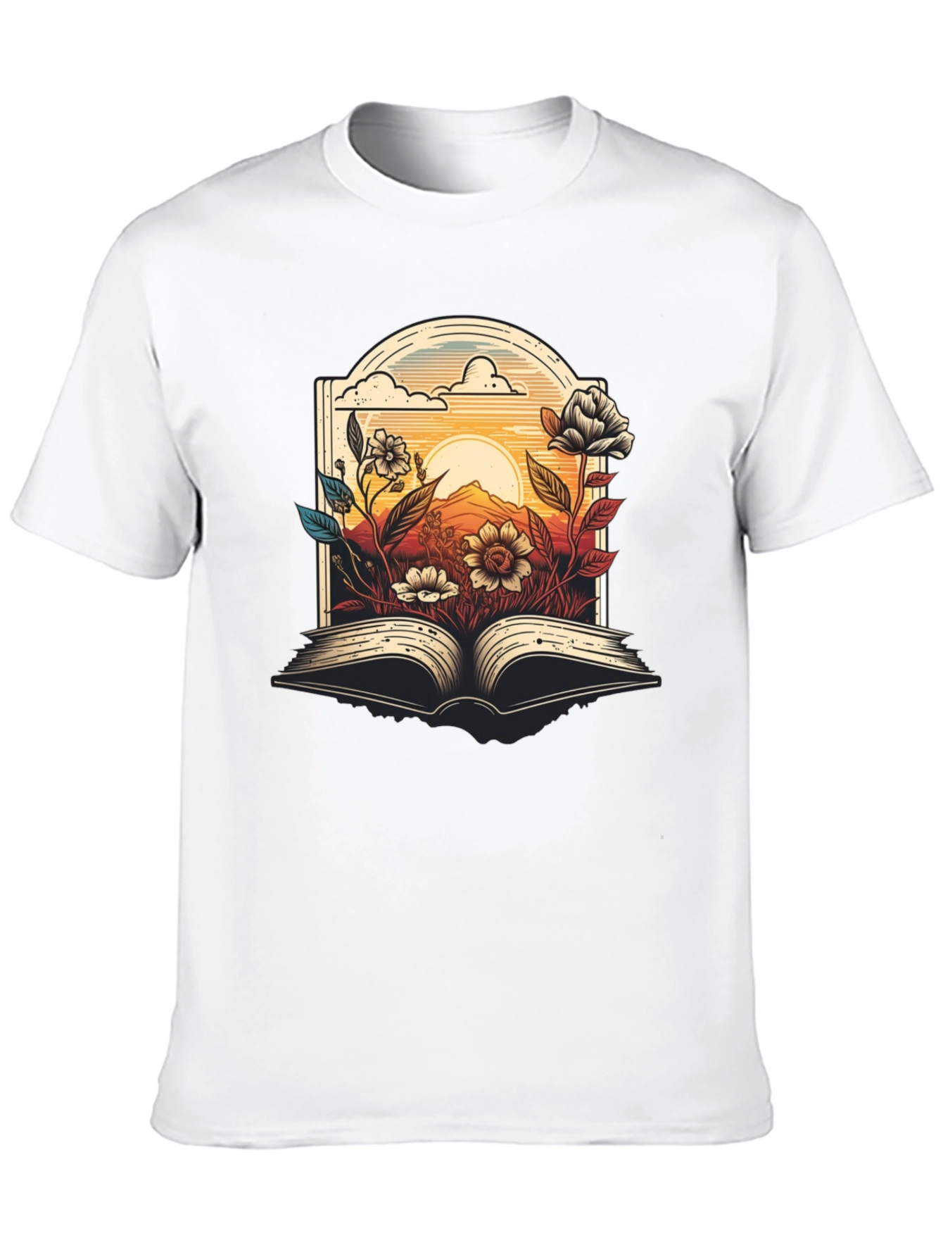 Floral Book T-Shirt - Read in Bloom