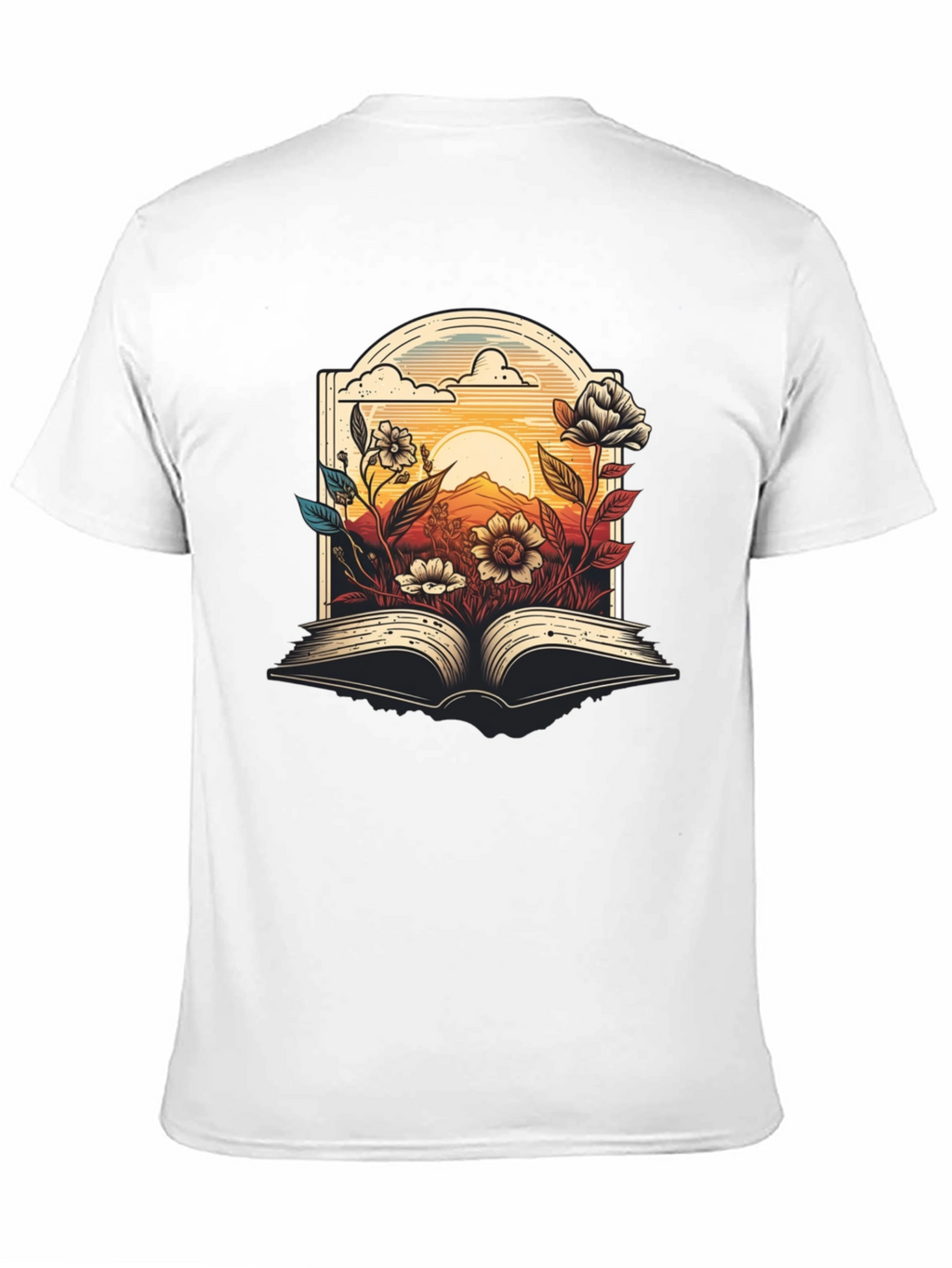 Floral Book T-Shirt - Read in Bloom
