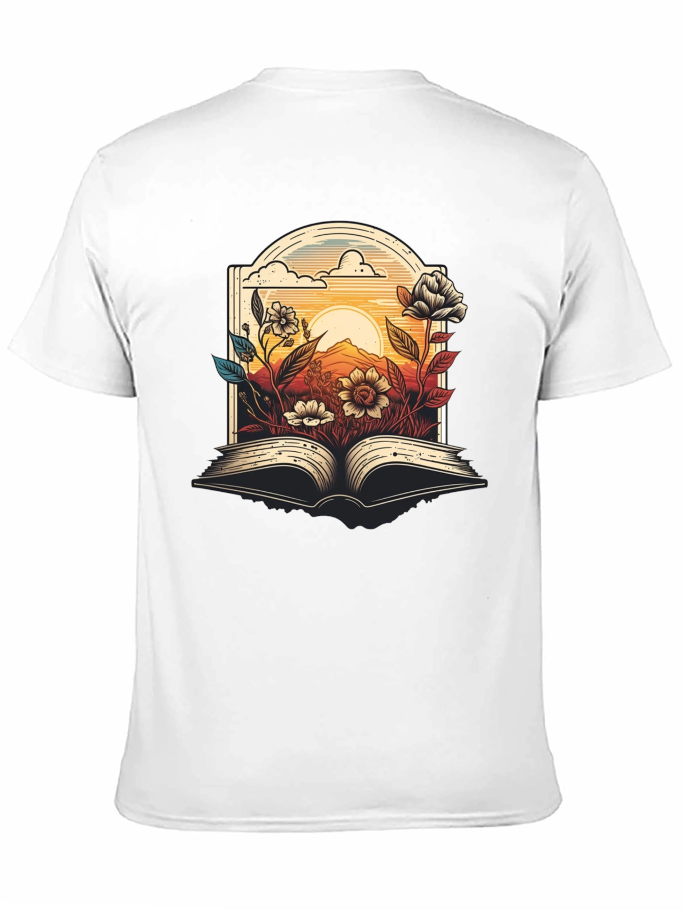 Floral Book T-Shirt - Read in Bloom