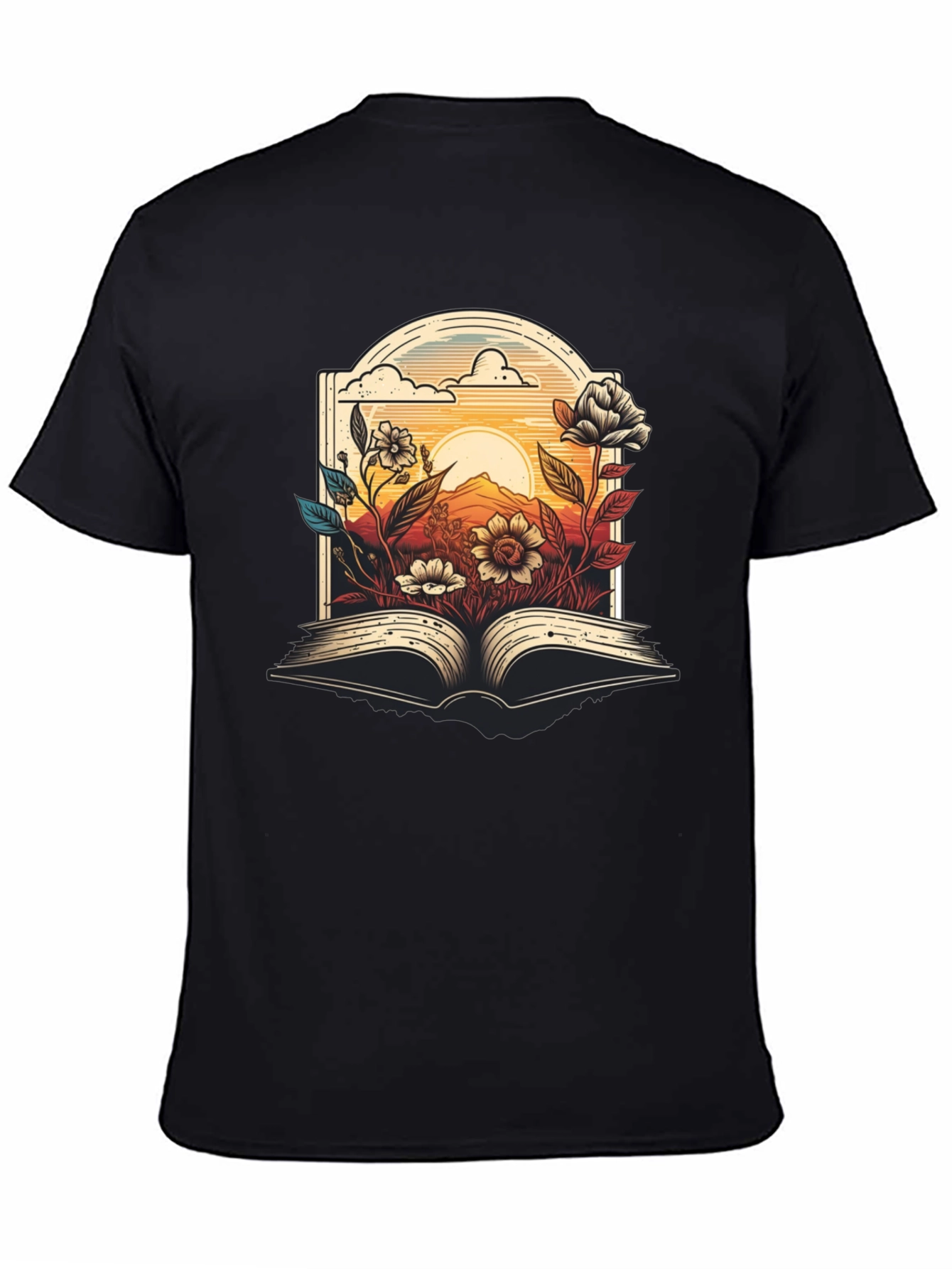 Floral Book T-Shirt - Read in Bloom