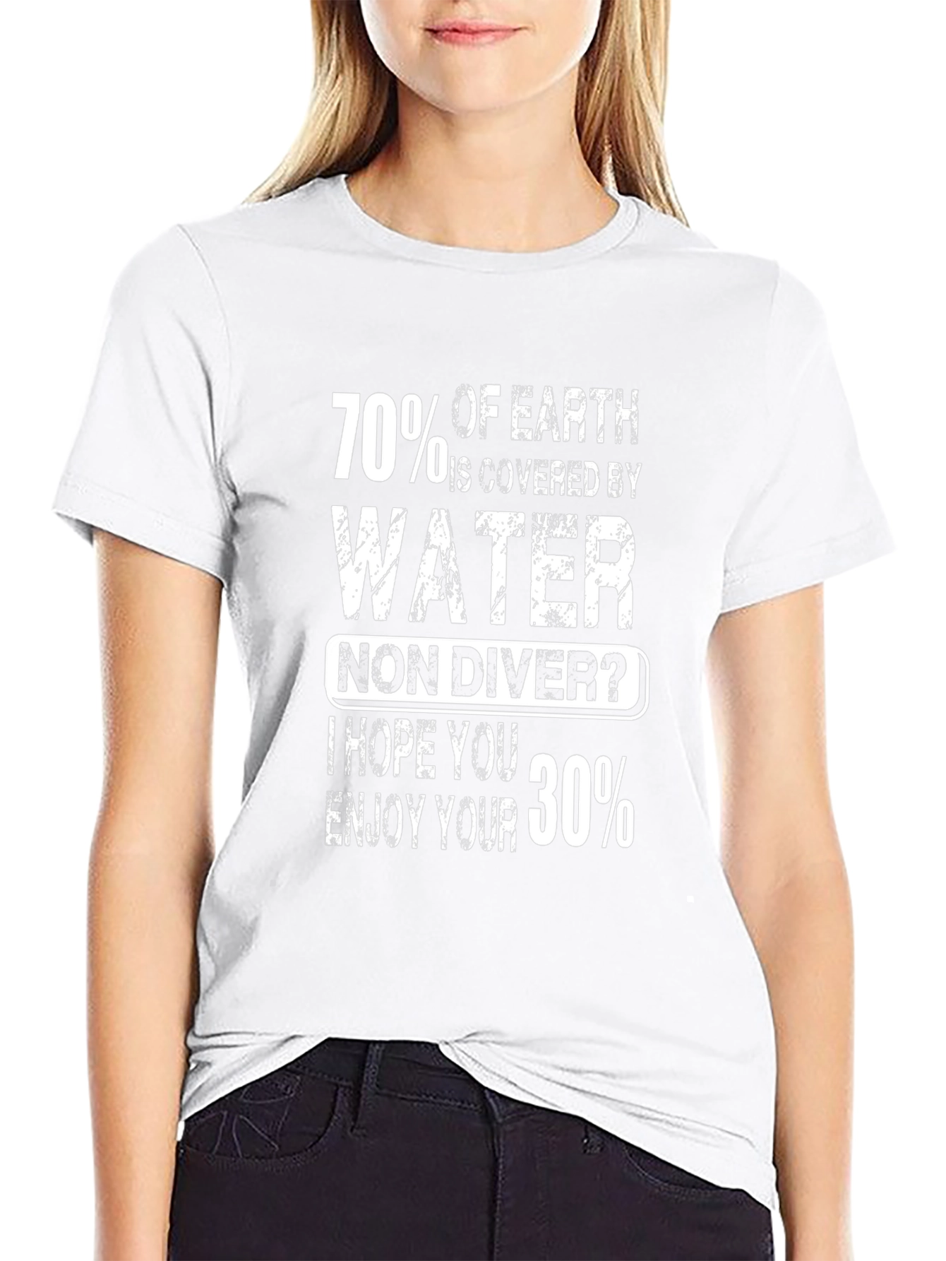 Funny Scuba Diving T-Shirt - 70% Water 30% Land