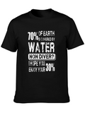 Funny Scuba Diving T-Shirt - 70% Water 30% Land