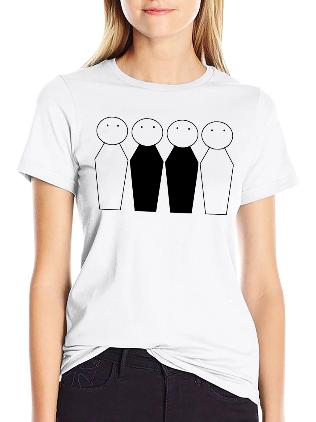 Minimalist Stick Figure T-Shirt
