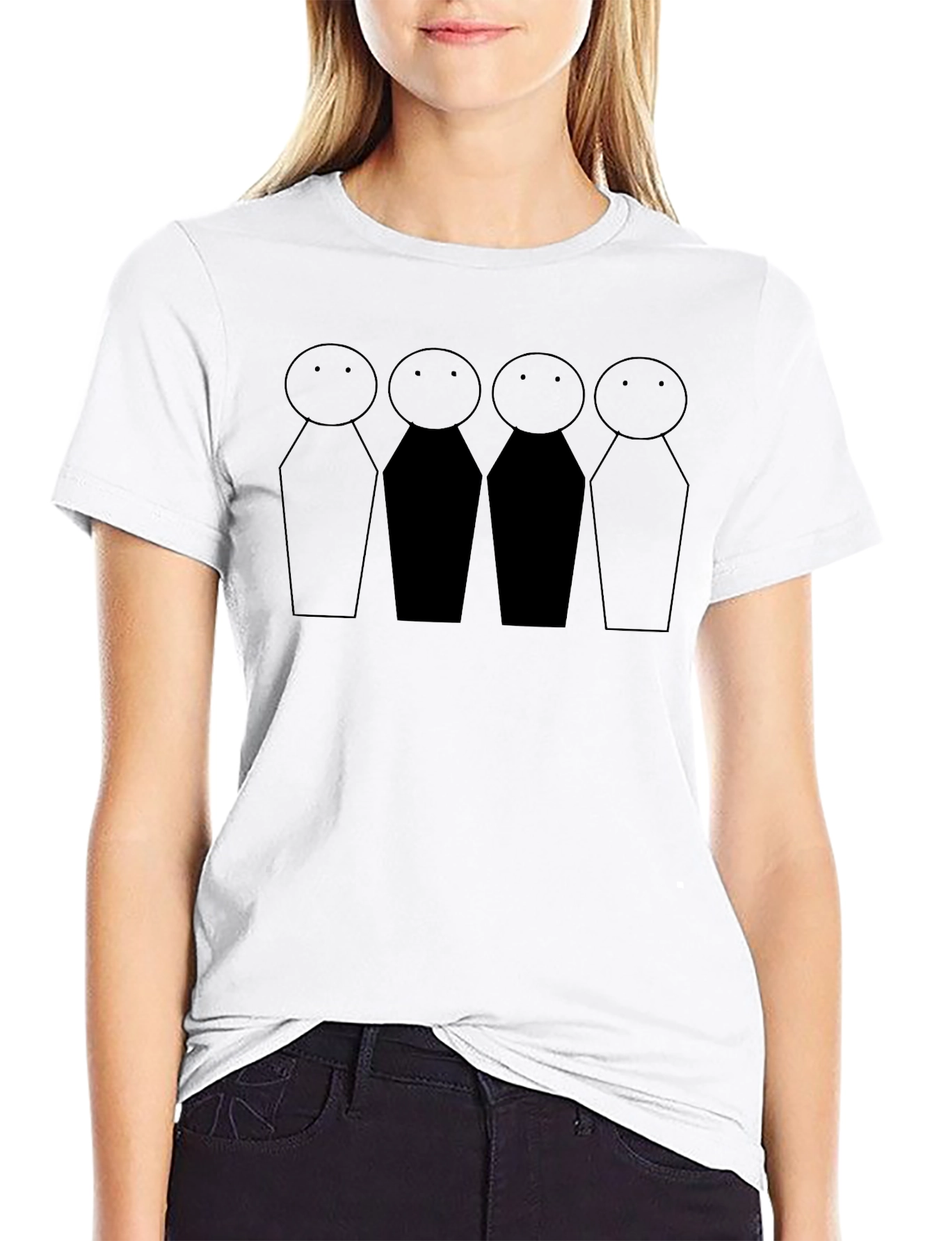 Minimalist Stick Figure T-Shirt
