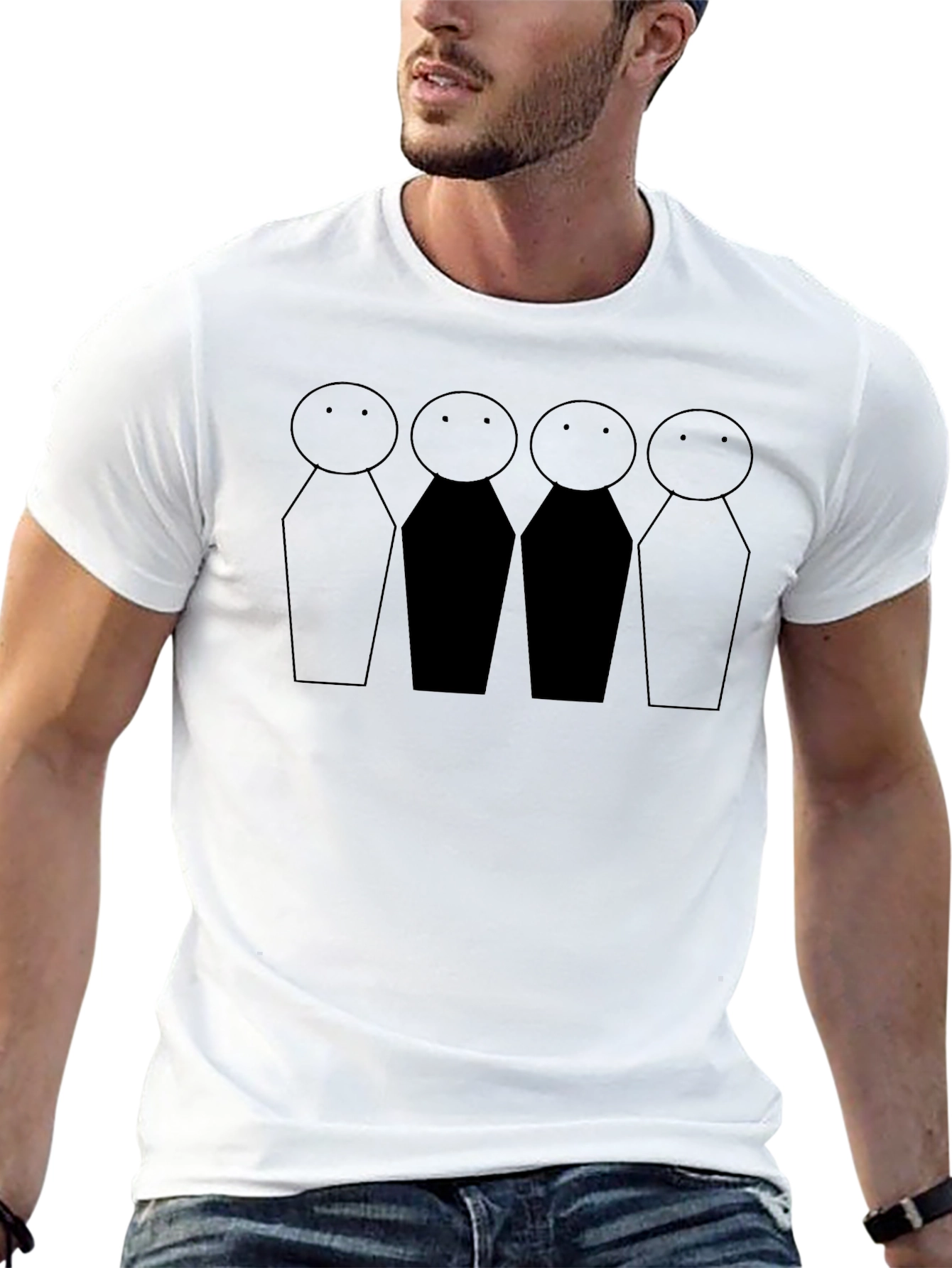 Minimalist Stick Figure T-Shirt