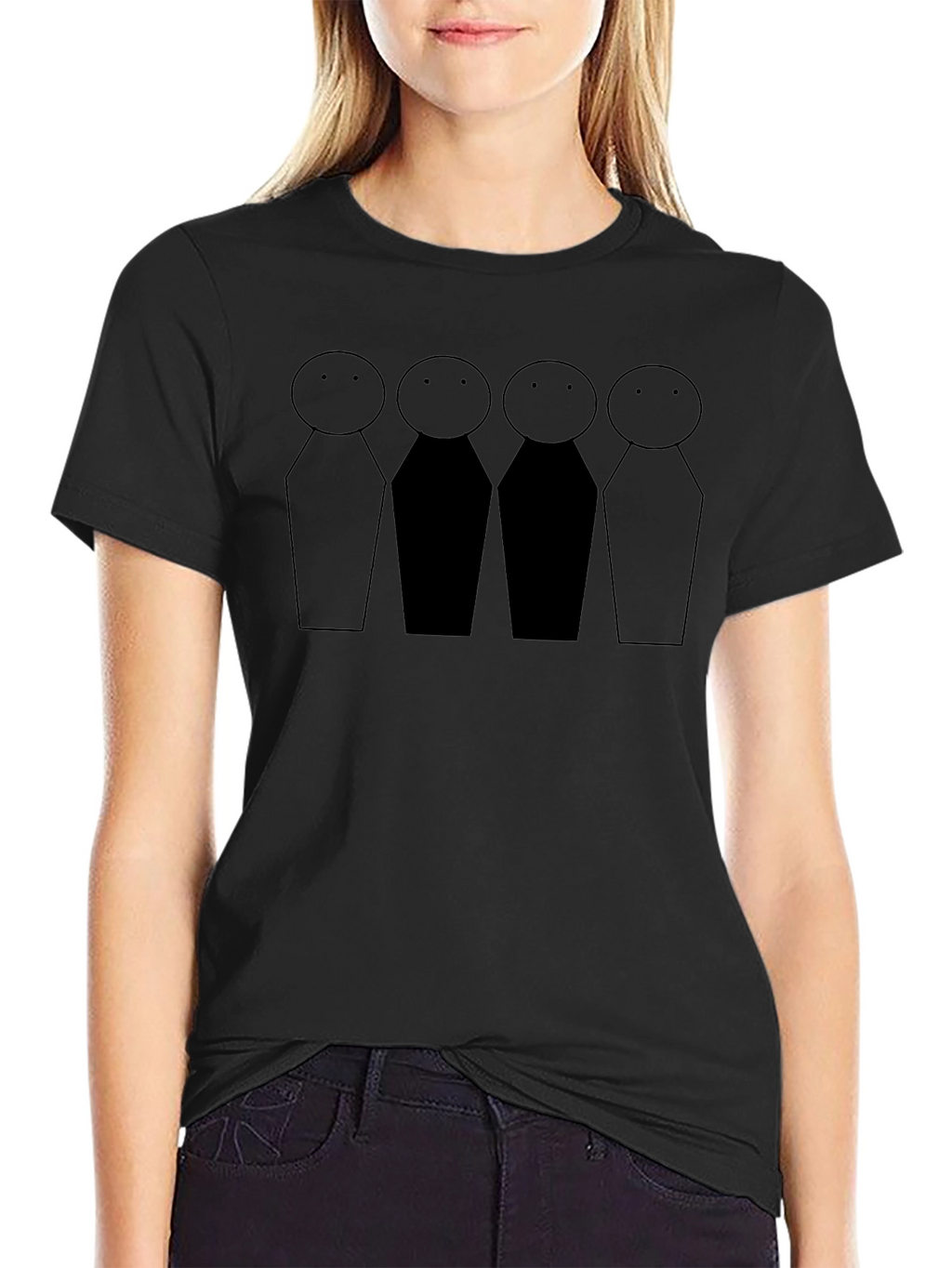 Minimalist Stick Figure T-Shirt