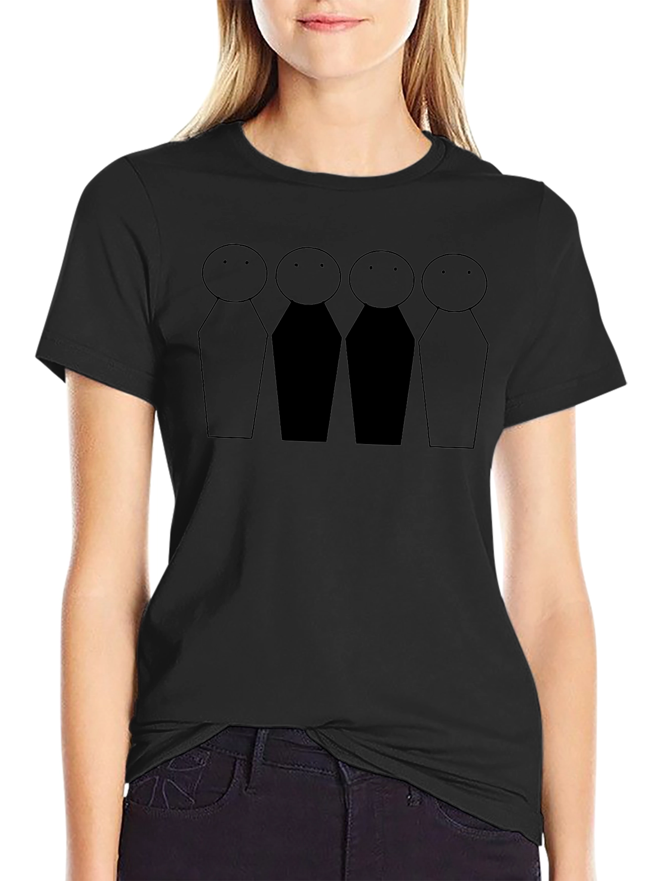Minimalist Stick Figure T-Shirt