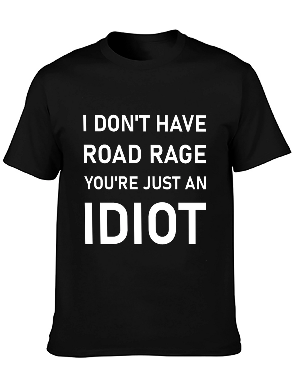 Funny Road Rage Black T-Shirt