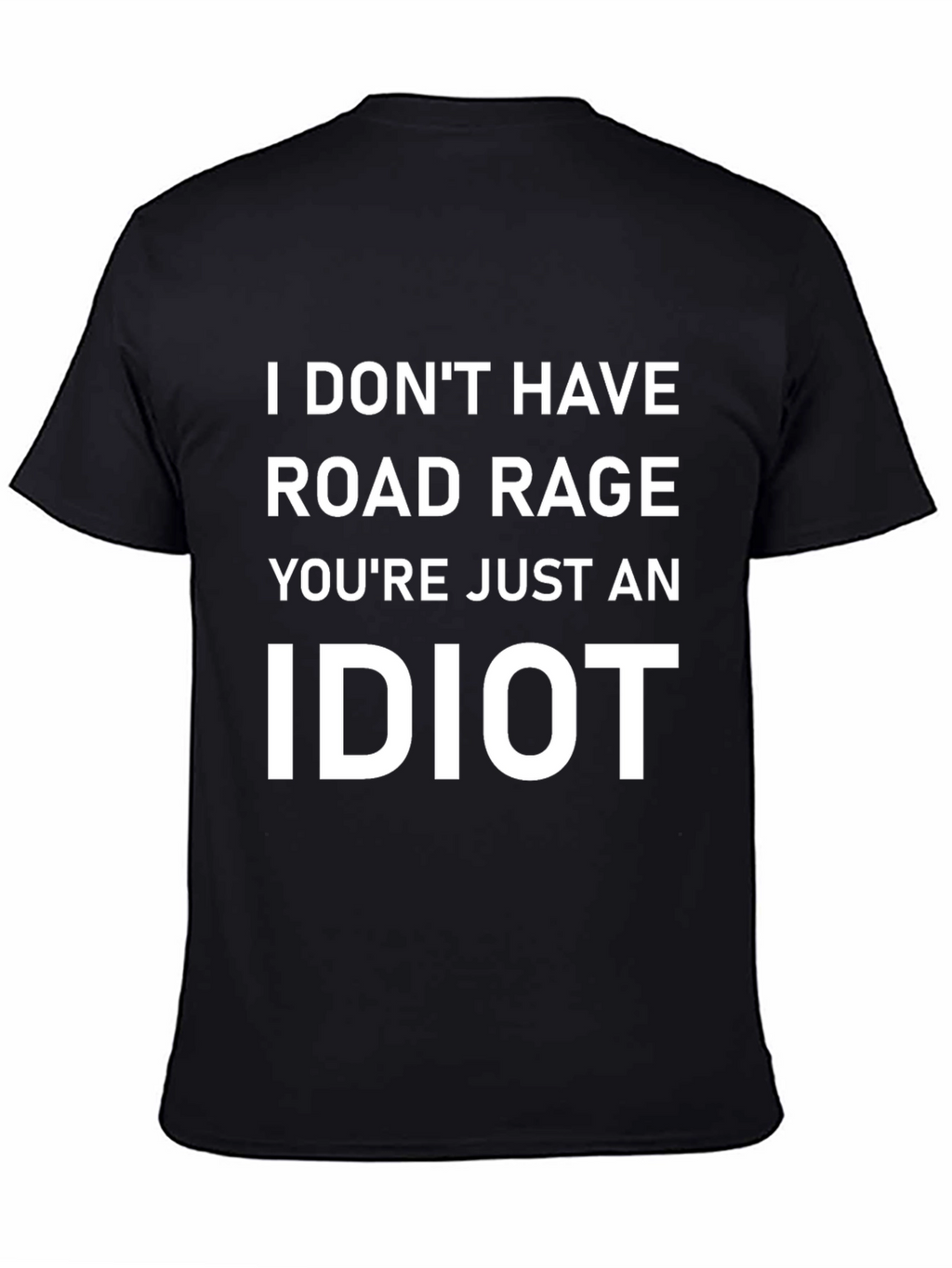 Funny Road Rage Black T-Shirt