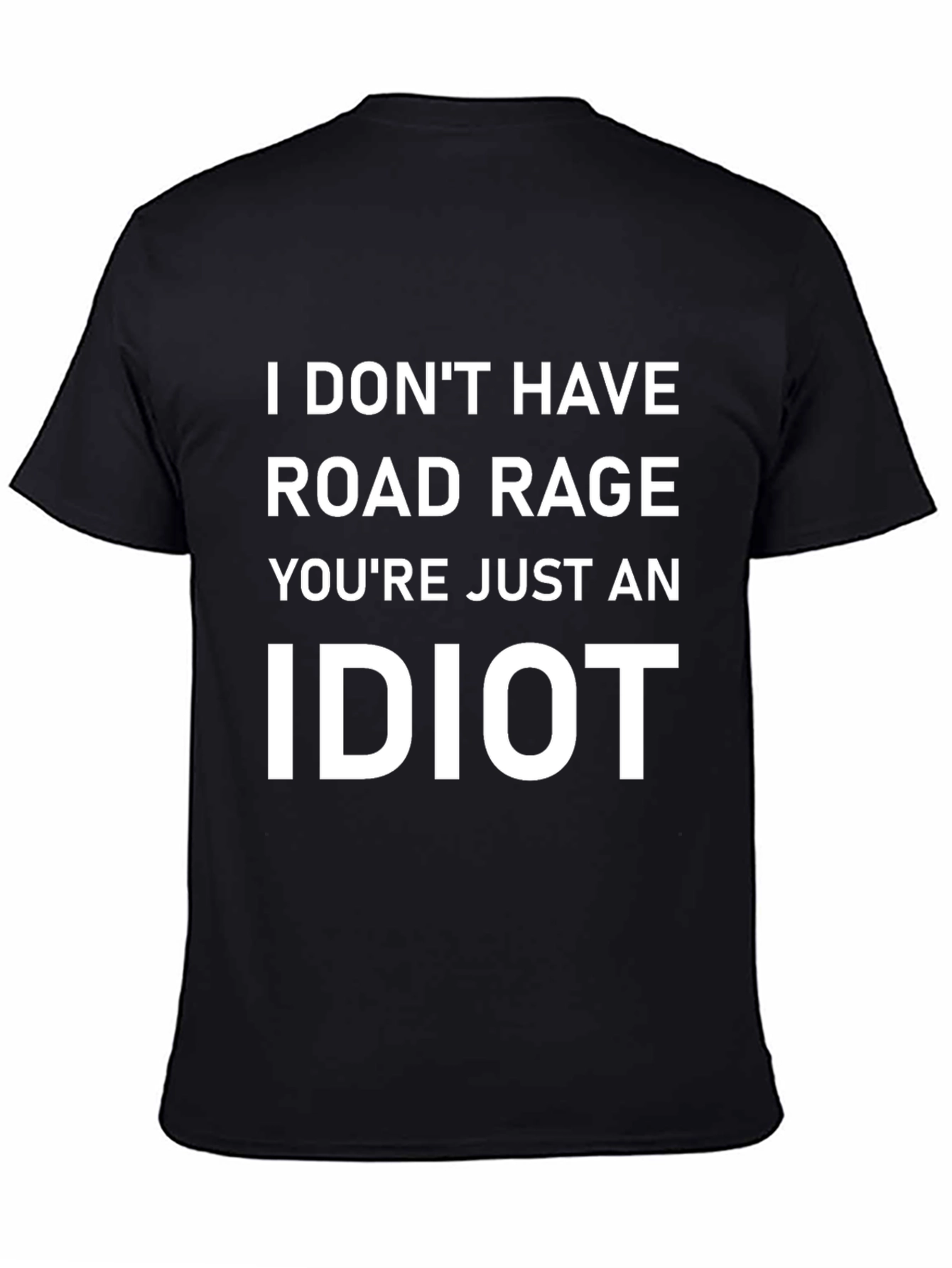 Funny Road Rage Black T-Shirt